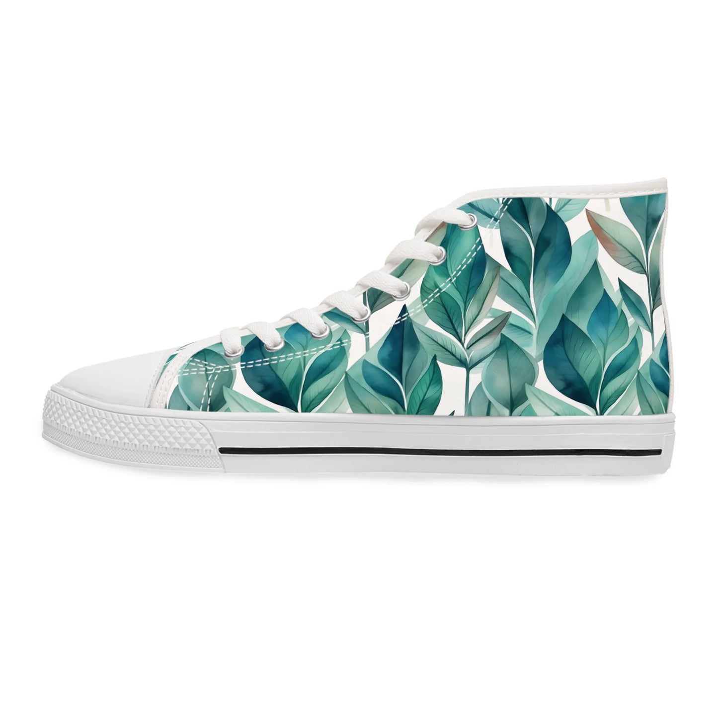 Leafy Chic High Top Sneakers