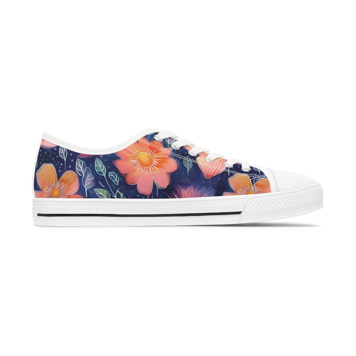 Vintage Floral Bliss Low Top Sneakers