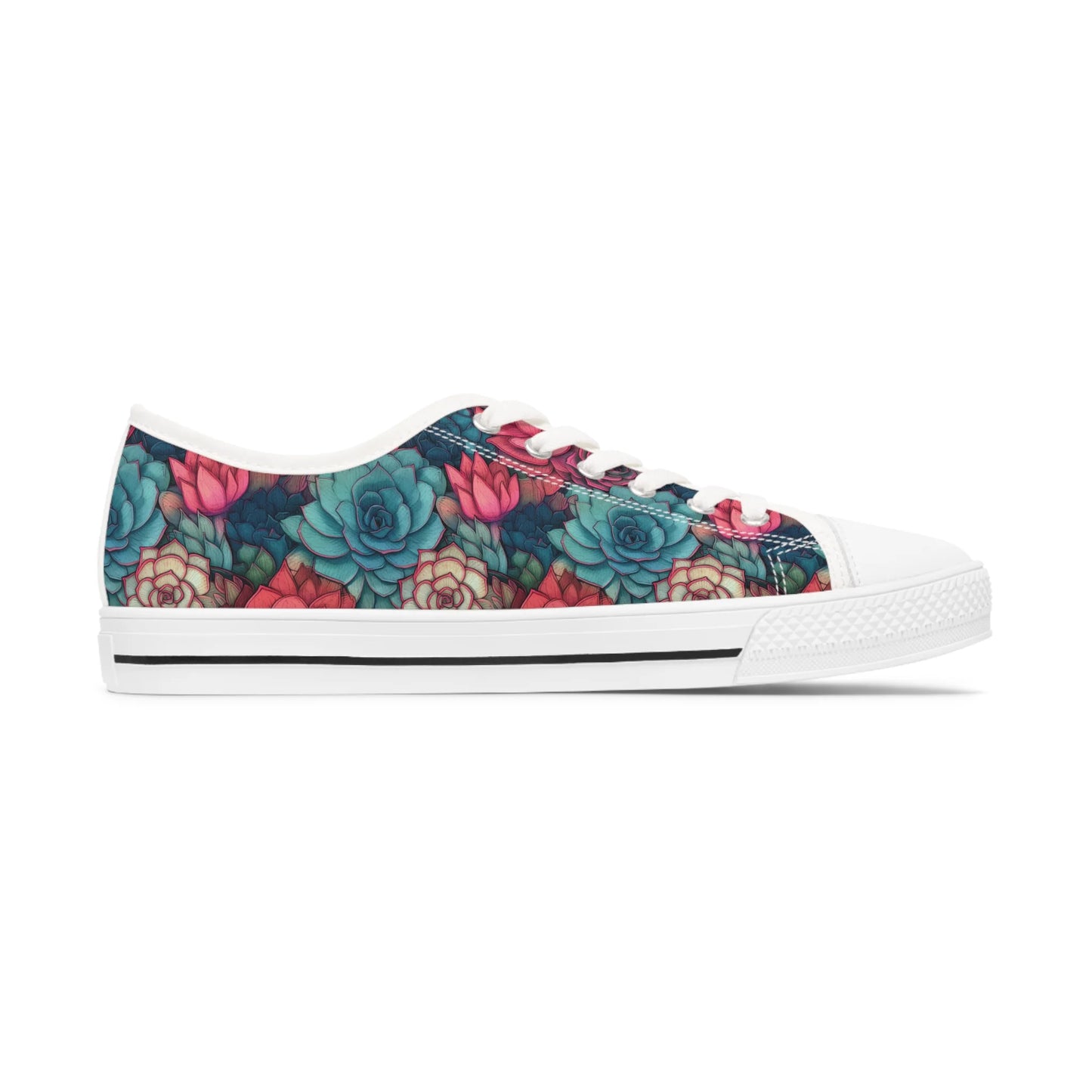 Bright Eternal Flowers Fantasy Low Top Sneakers