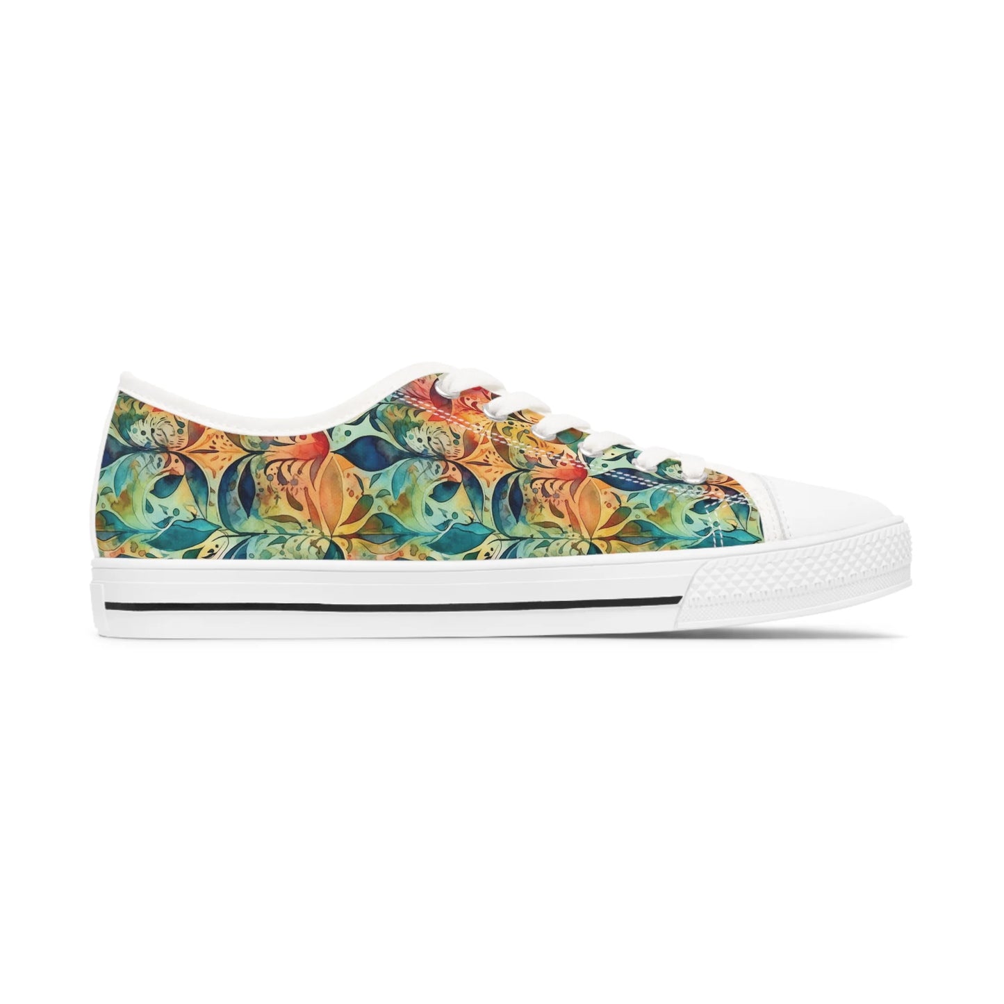 Mysterious Summer Boho Ornament Low Top Sneakers