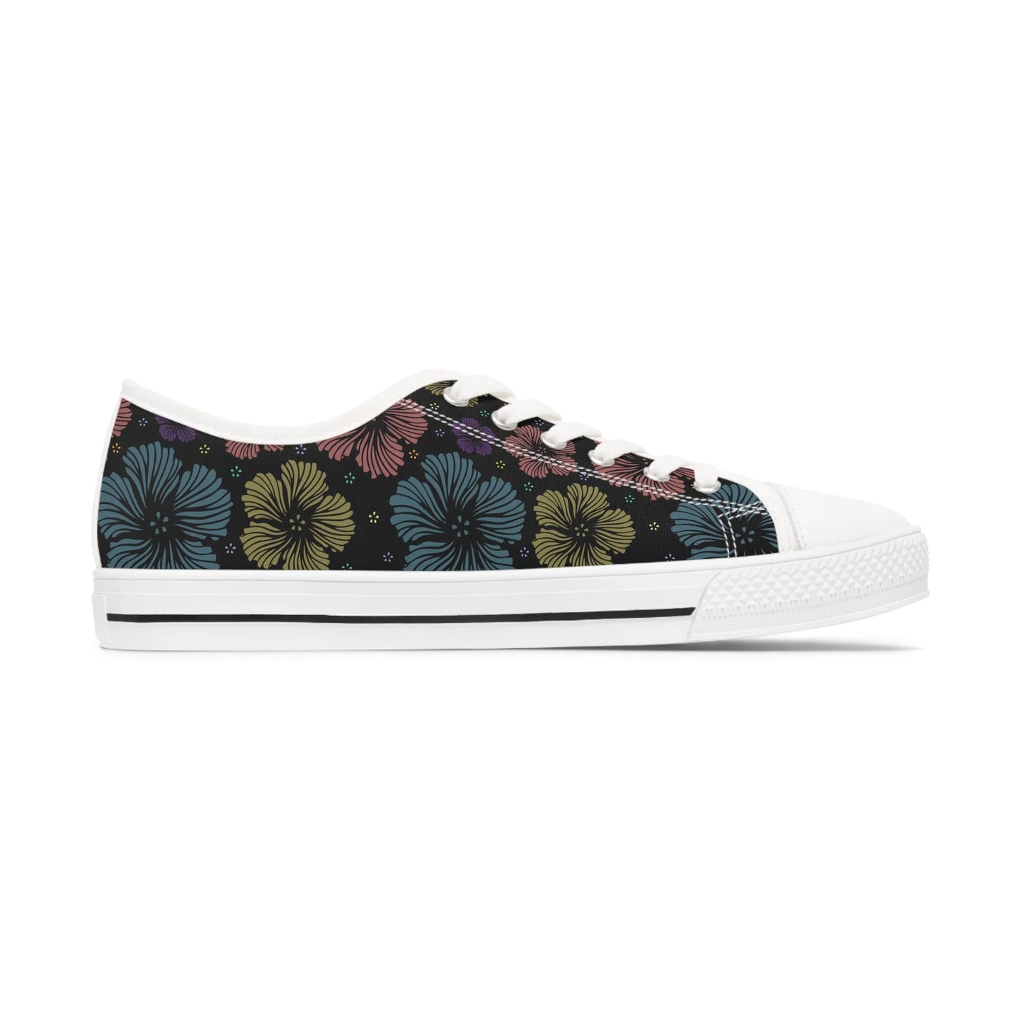 Clean Floral Vibes Low Top Sneakers