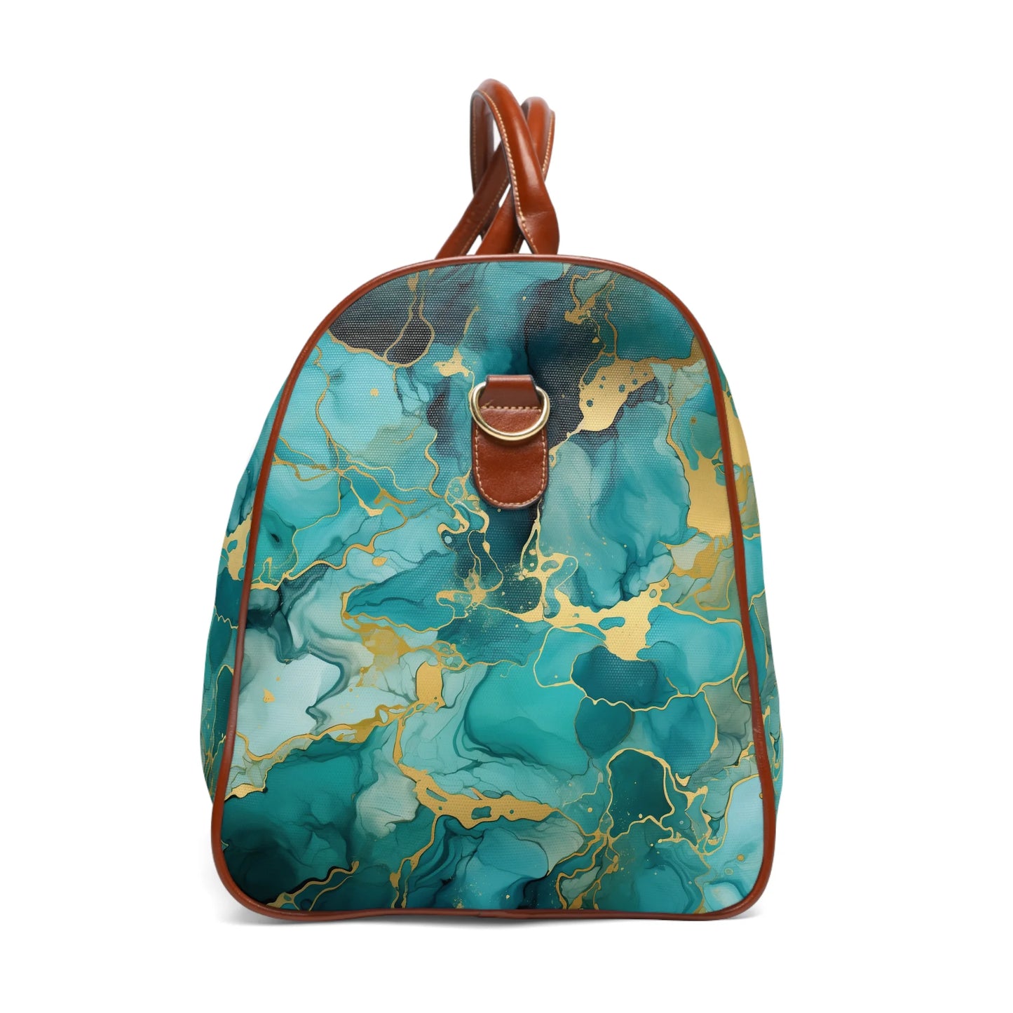 Mystic Turquoise Marble Travel Bag