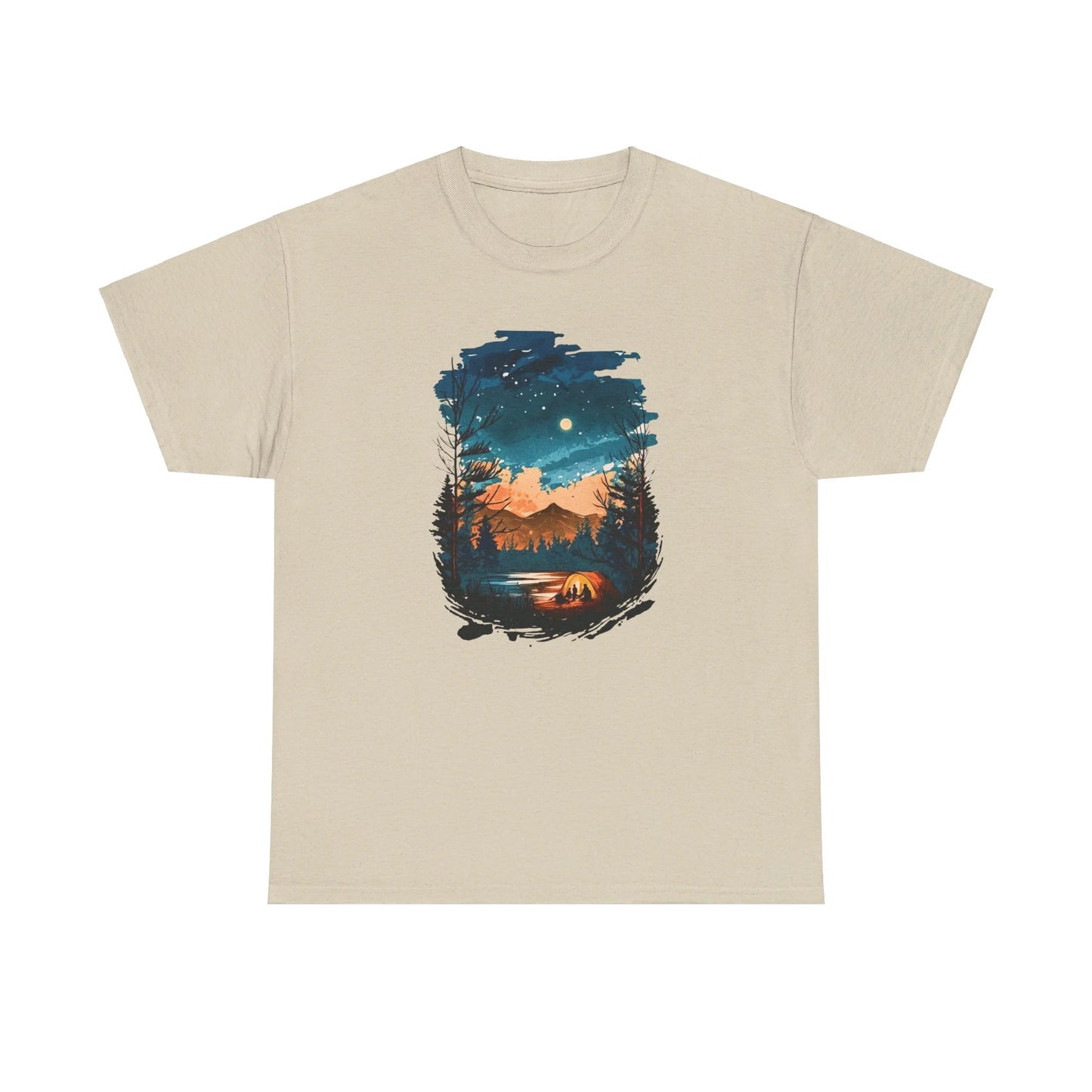 Lost in Nature's Embrace Woman Heavy Cotton T-shirt