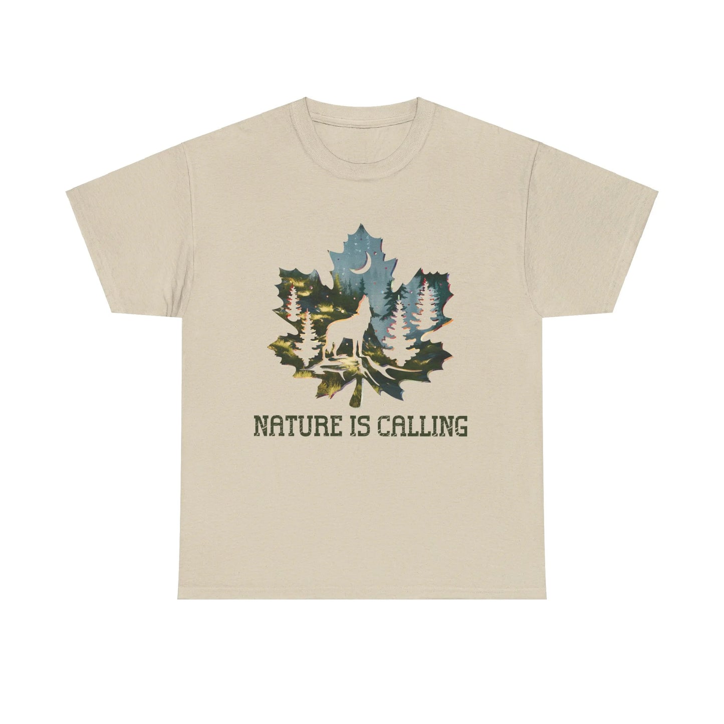 Nature is Calling Woman Heavy Cotton T-shirt