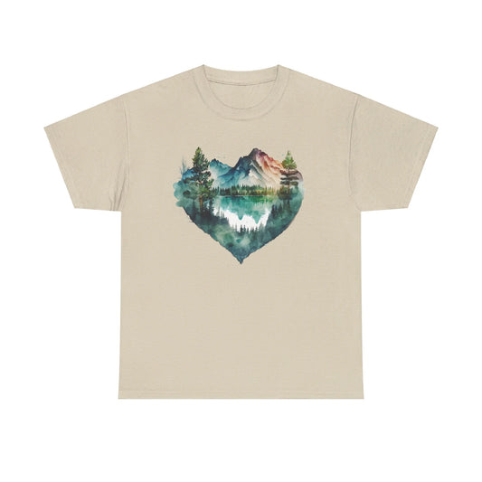 Falling in Love with the Forest Woman Heavy Cotton T-shirt