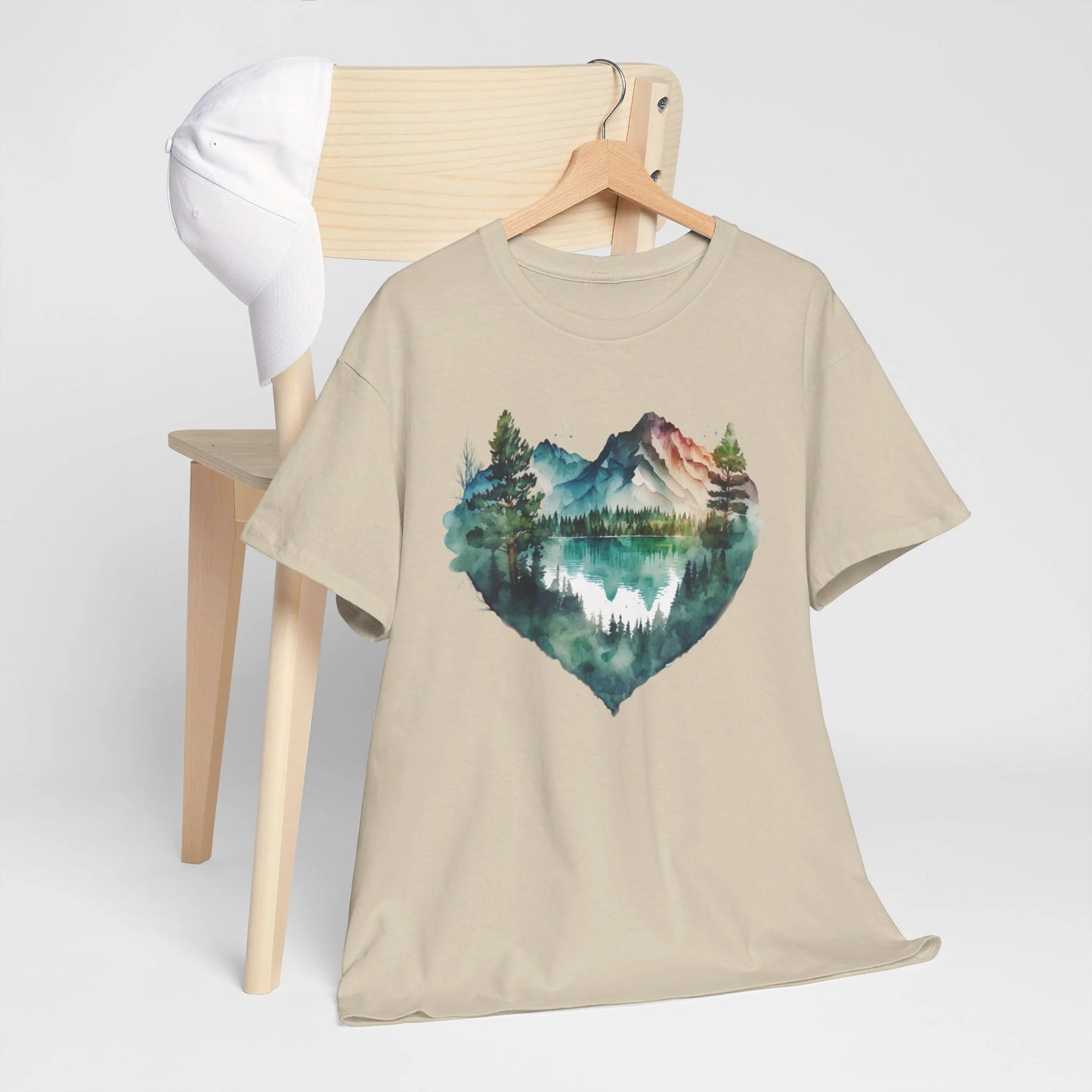 Falling in Love with the Forest Woman Heavy Cotton T-shirt