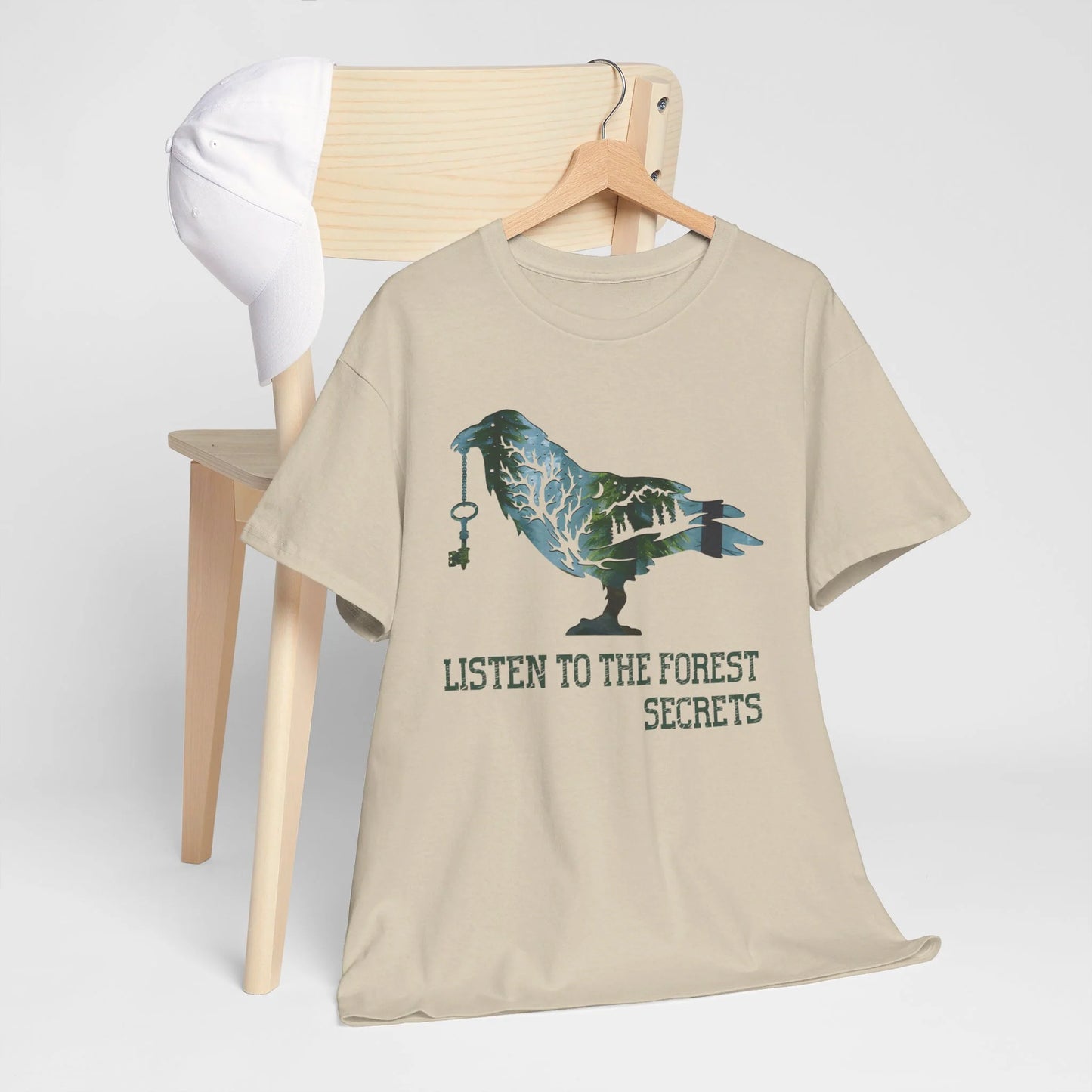 Listen to the Forest's Secrets Woman Heavy Cotton T-shirt