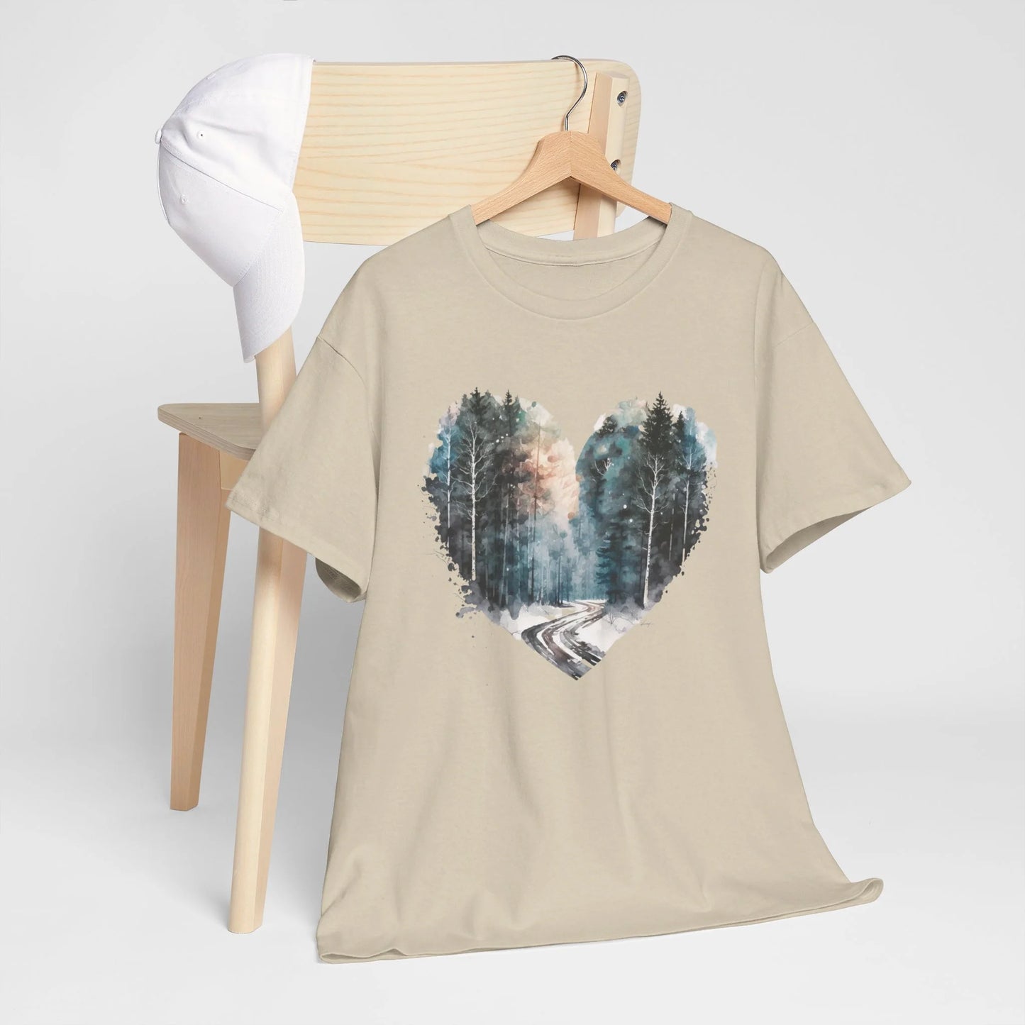 Mystic Woodland Woman Heavy Cotton T-shirt