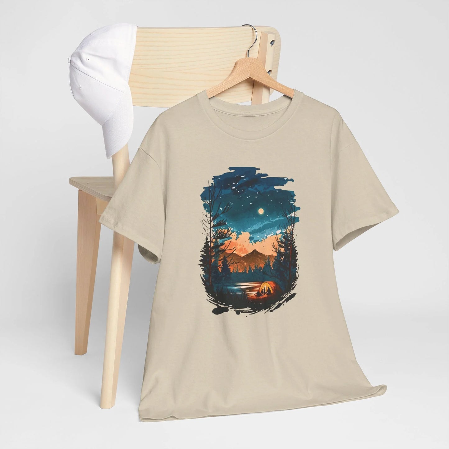 Lost in Nature's Embrace Woman Heavy Cotton T-shirt