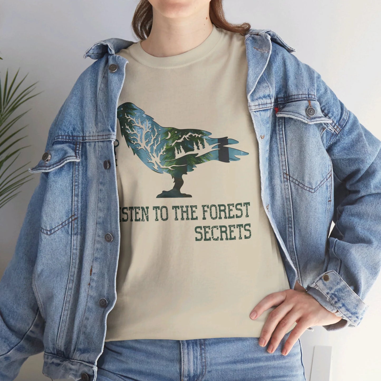 Listen to the Forest's Secrets Woman Heavy Cotton T-shirt