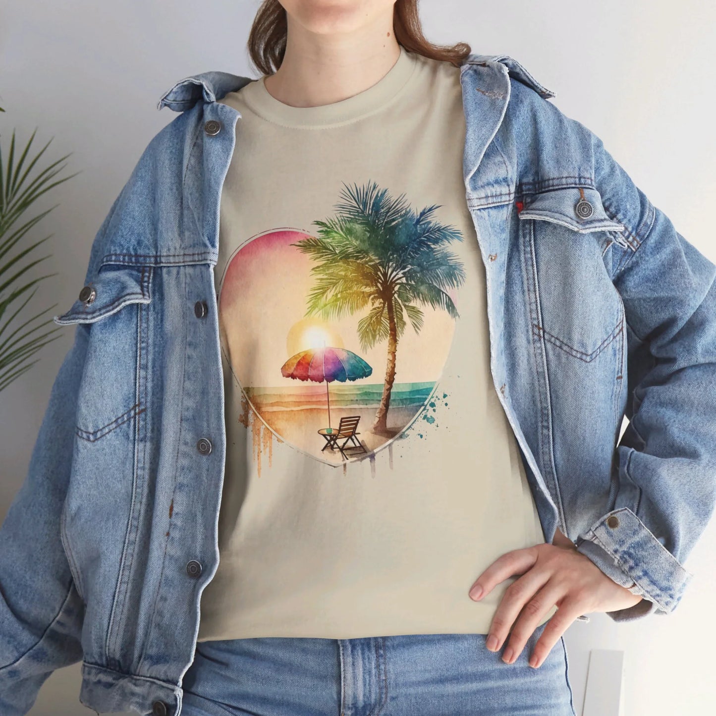 Ocean Breeze Woman Heavy Cotton T-shirt