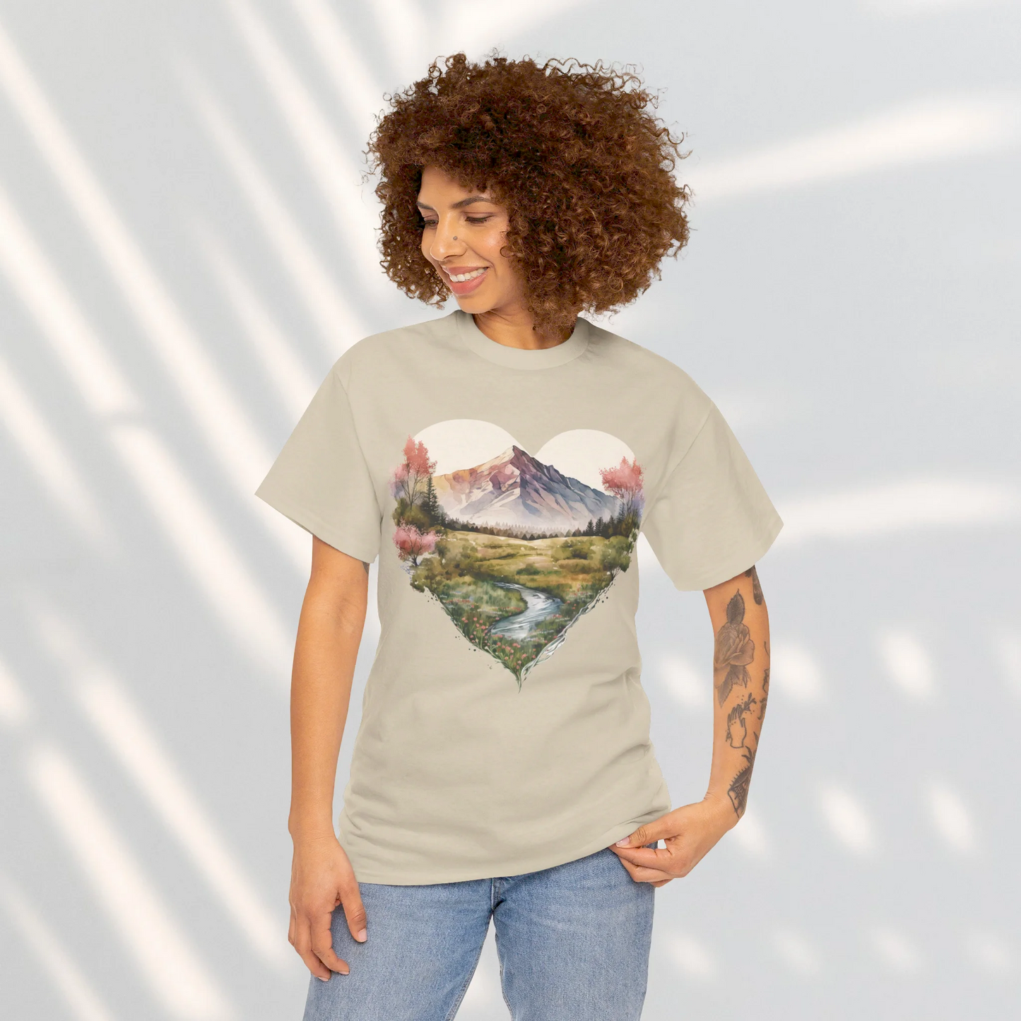 Deepening the Love for Forest Treasures Woman Heavy Cotton T-shirt