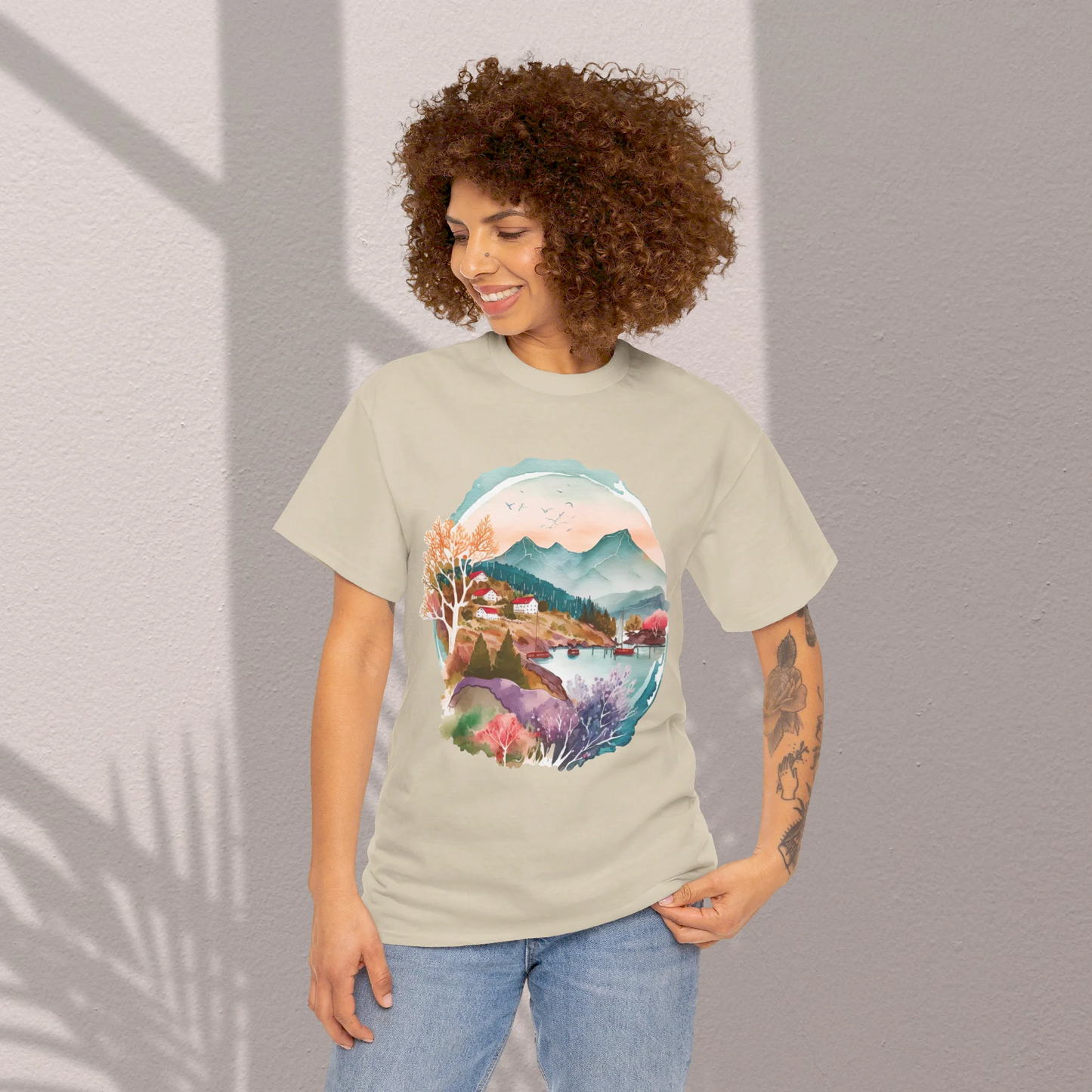 Forest Whispers Woman Heavy Cotton T-shirt