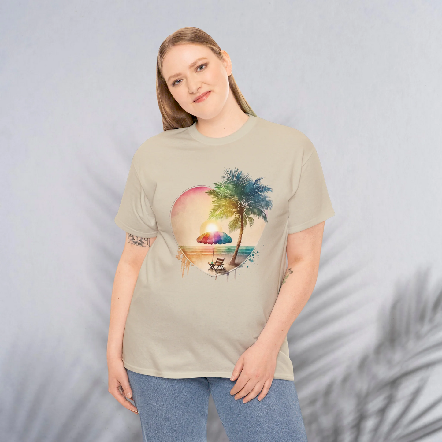 Ocean Breeze Woman Heavy Cotton T-shirt