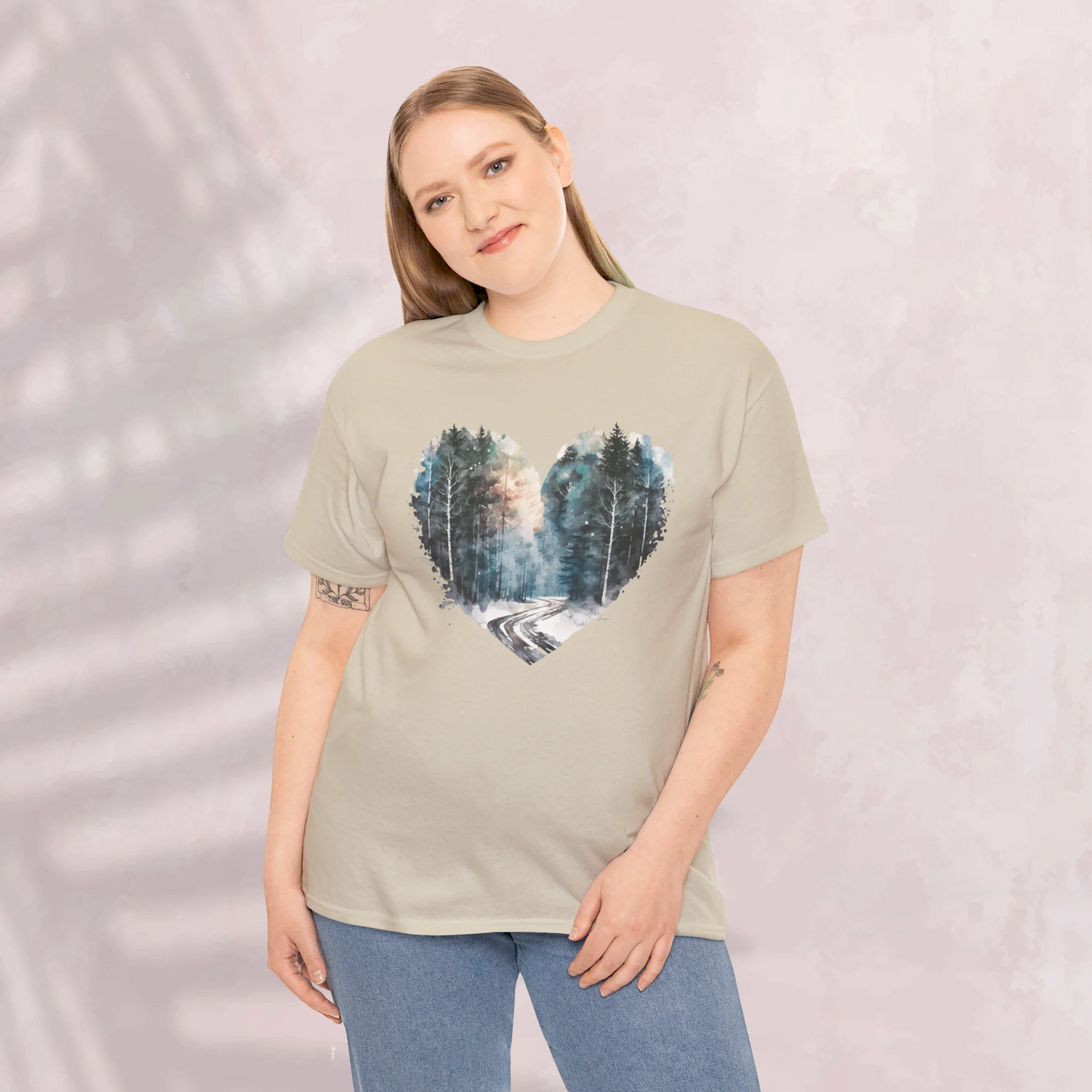 Mystic Woodland Woman Heavy Cotton T-shirt