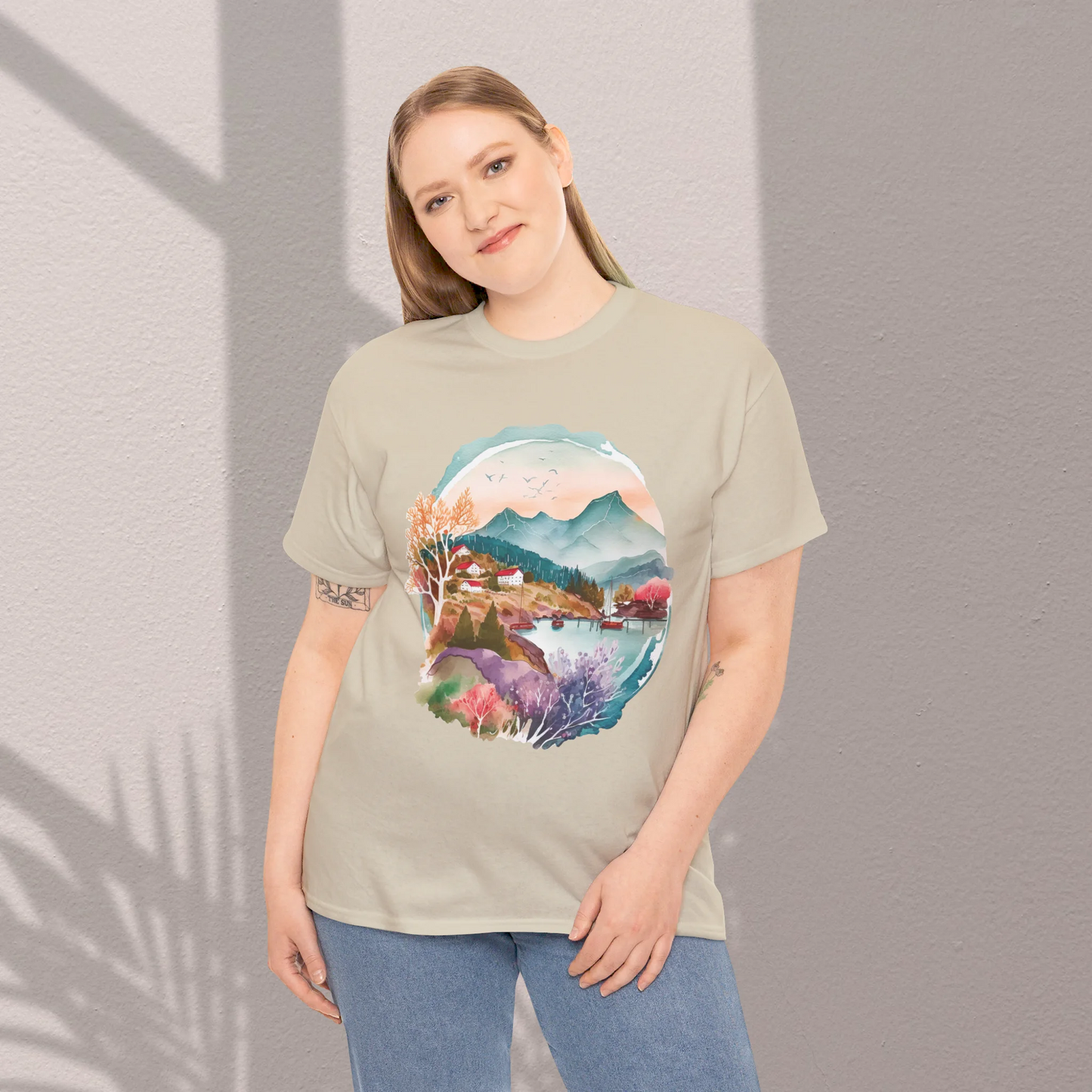 Forest Whispers Woman Heavy Cotton T-shirt