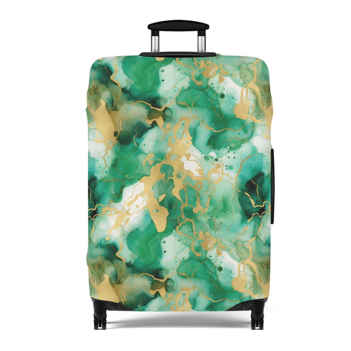 Simplicity in Green Luggage Cover