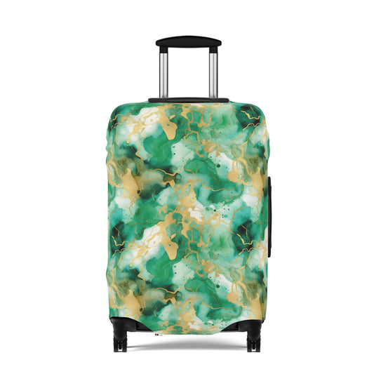 Simplicity in Green Luggage Cover