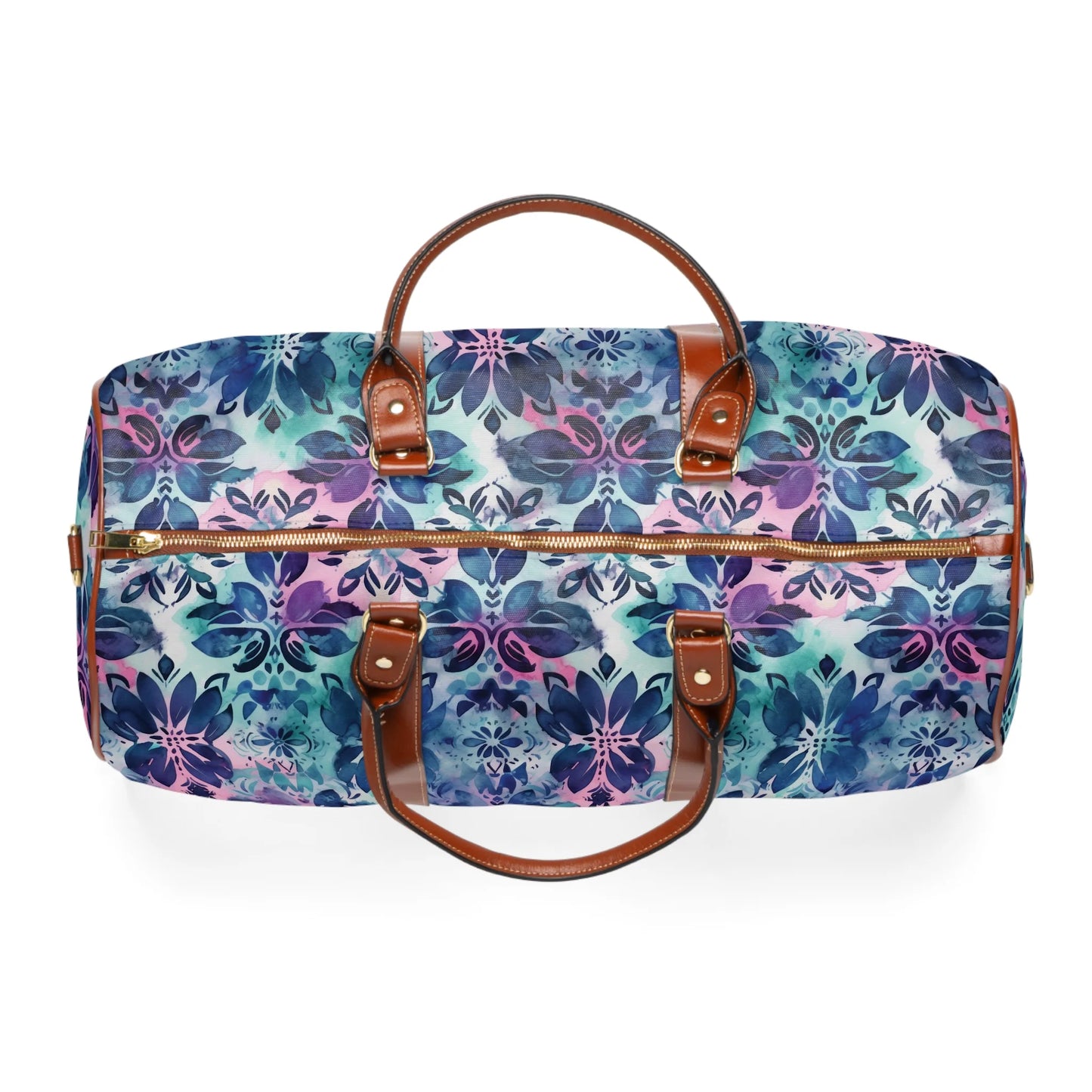 Blue Floral Boho Dream Travel Bag