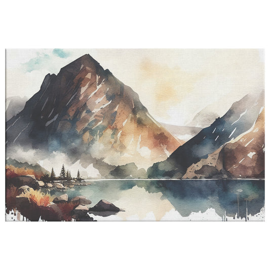 November in Mountains Canvas Wall Art