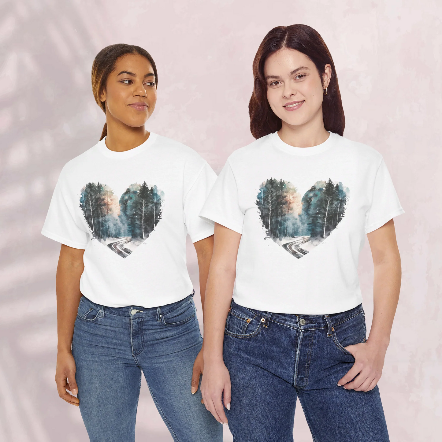 Mystic Woodland Woman Heavy Cotton T-shirt