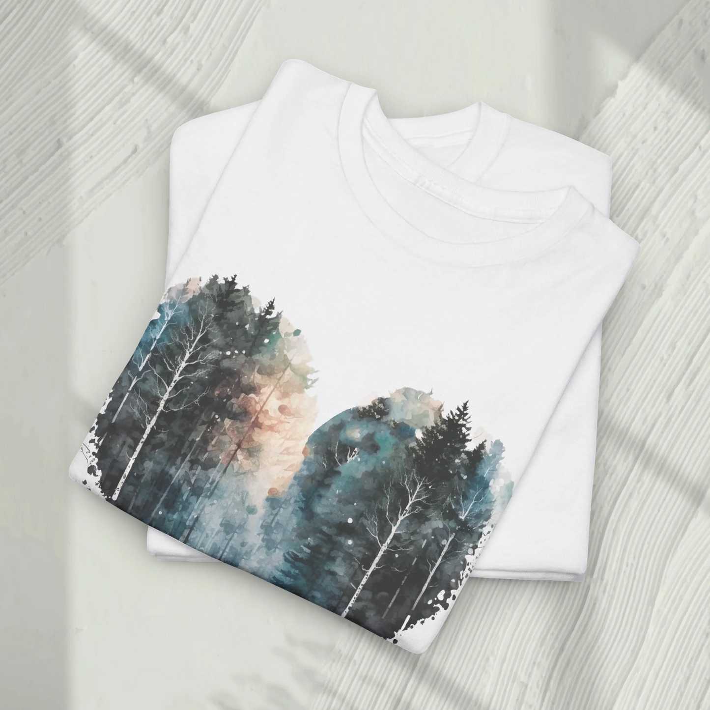 Mystic Woodland Woman Heavy Cotton T-shirt