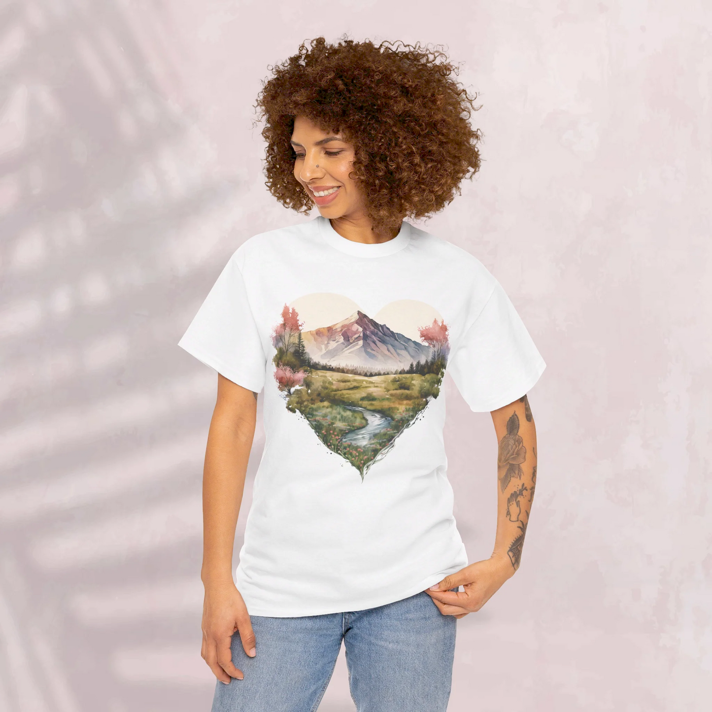 Deepening the Love for Forest Treasures Woman Heavy Cotton T-shirt