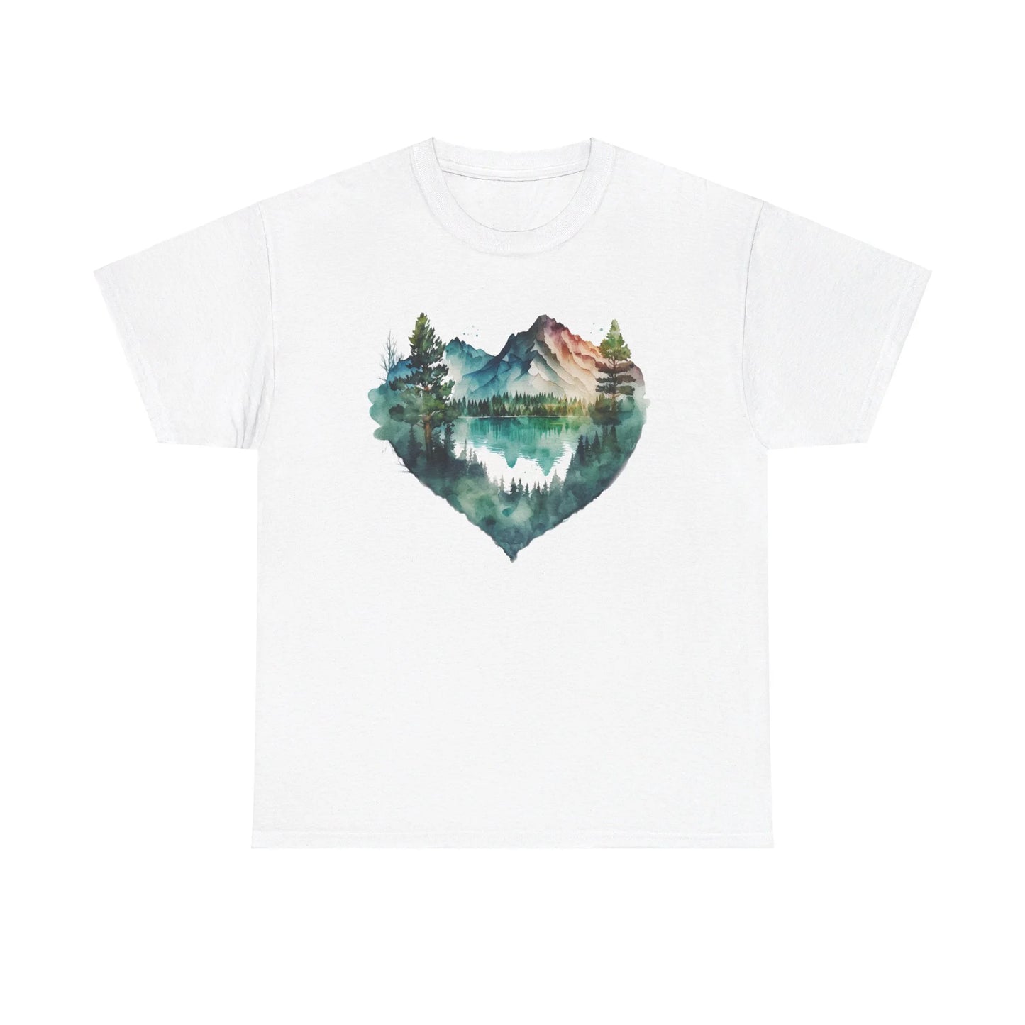 Falling in Love with the Forest Woman Heavy Cotton T-shirt