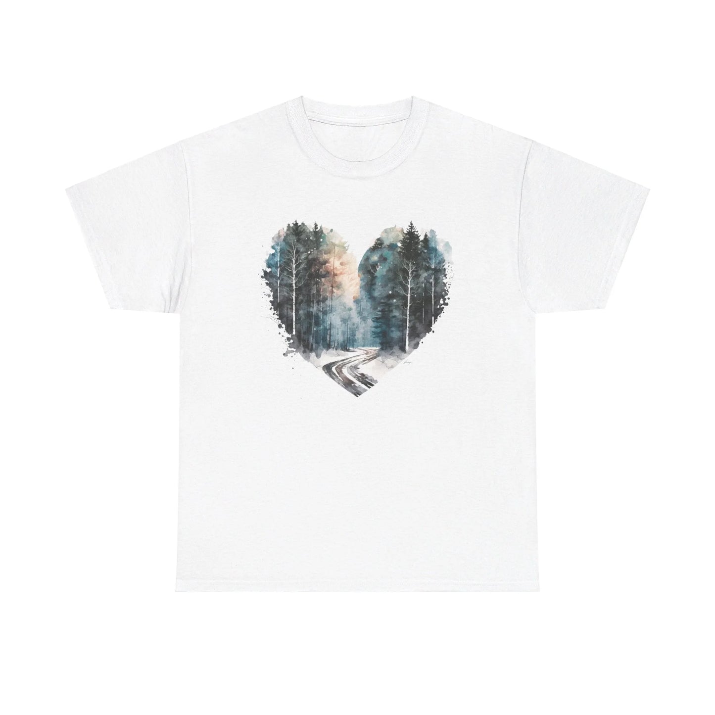 Mystic Woodland Woman Heavy Cotton T-shirt