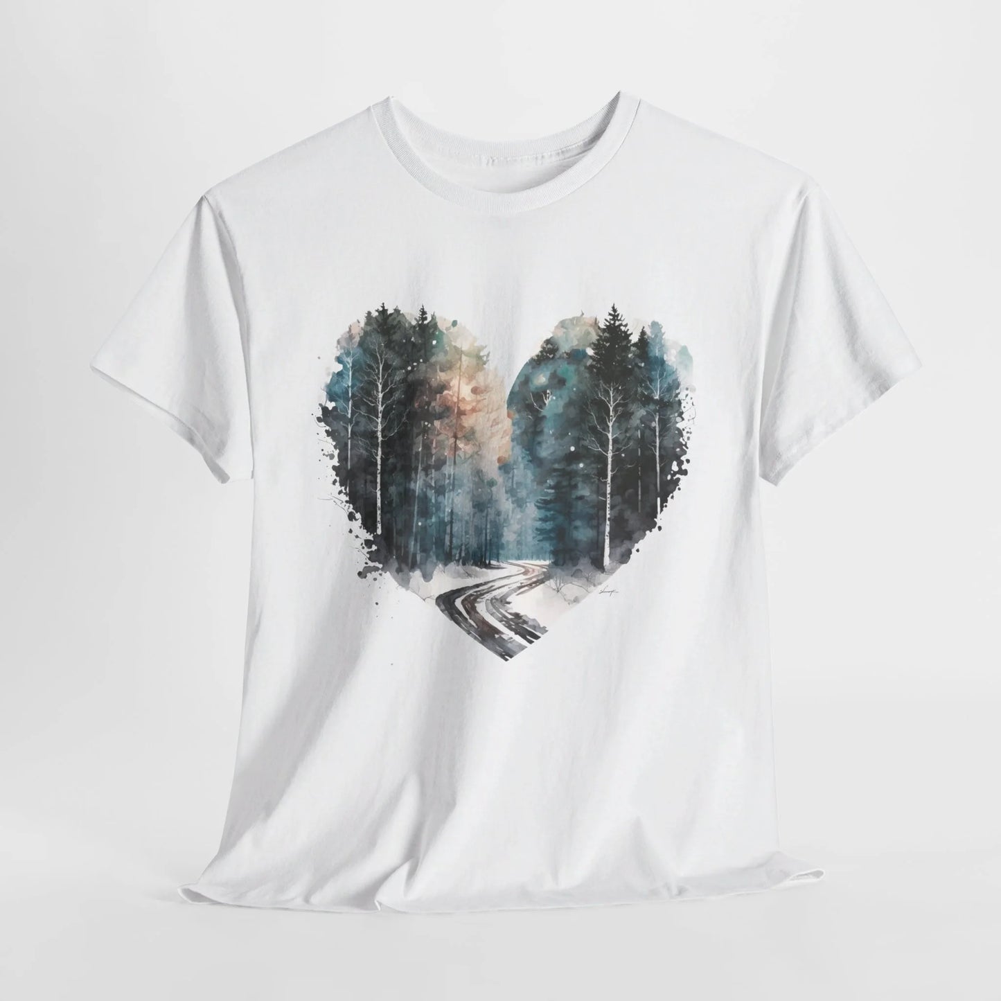 Mystic Woodland Woman Heavy Cotton T-shirt