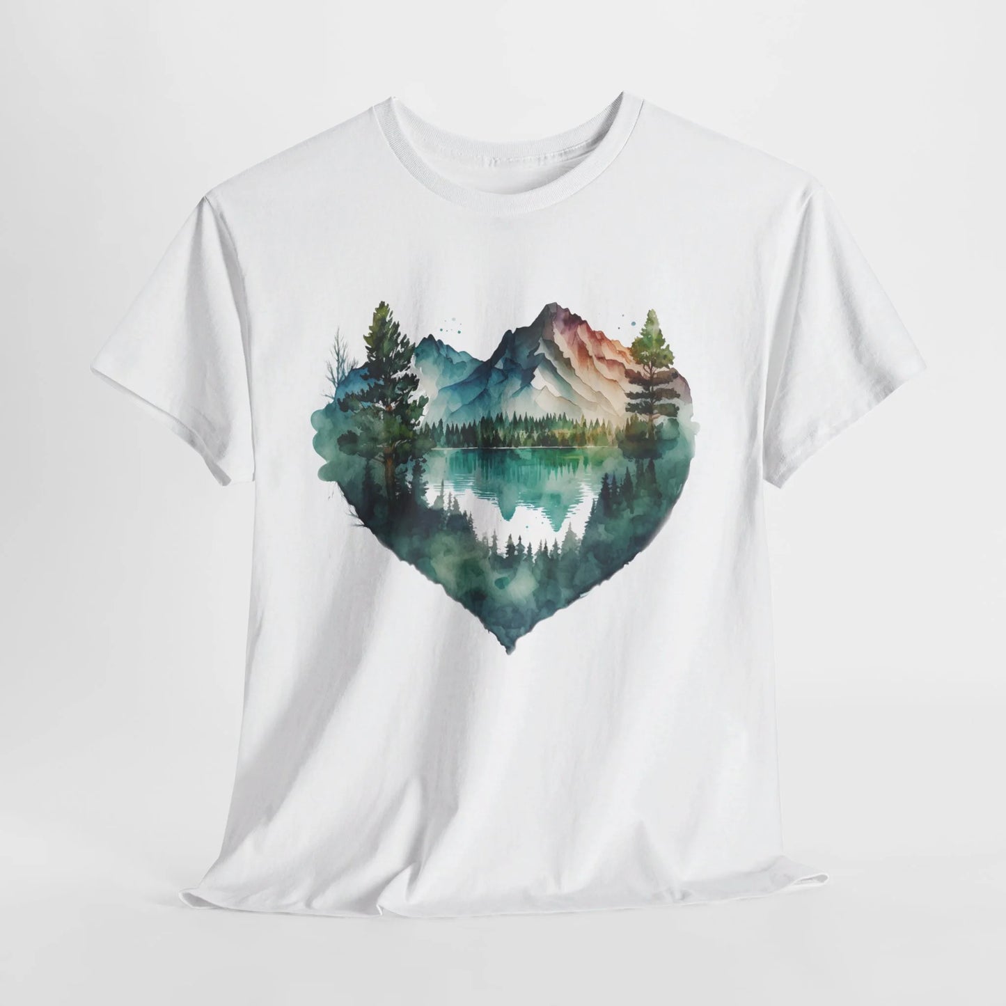 Falling in Love with the Forest Woman Heavy Cotton T-shirt