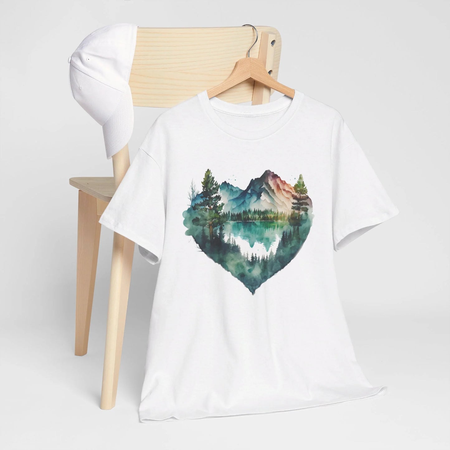 Falling in Love with the Forest Woman Heavy Cotton T-shirt