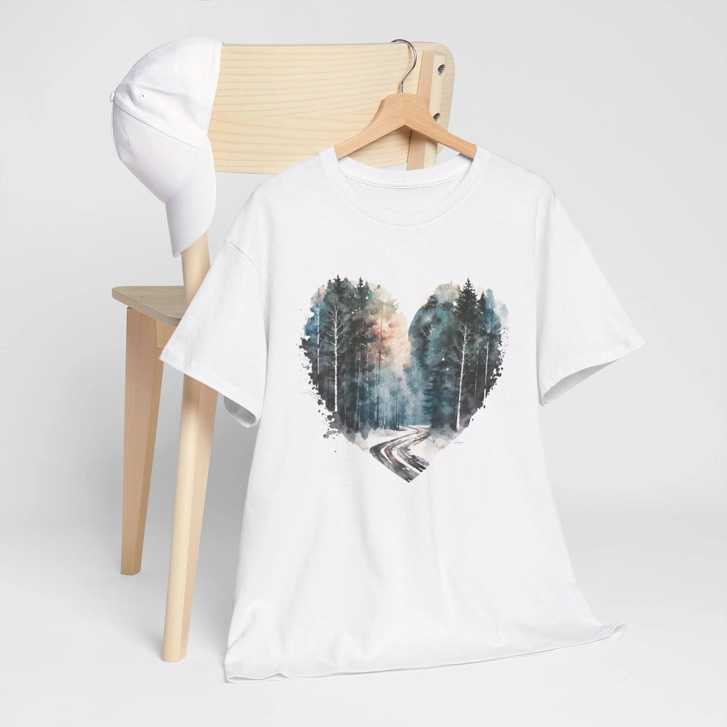 Mystic Woodland Woman Heavy Cotton T-shirt