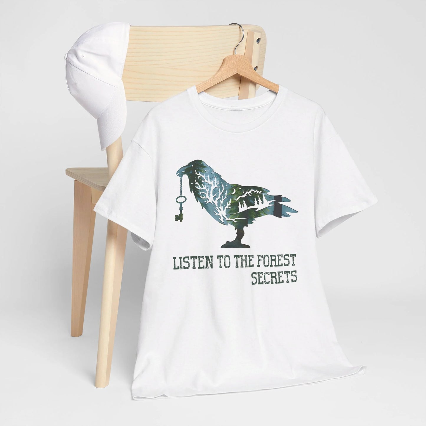 Listen to the Forest's Secrets Woman Heavy Cotton T-shirt