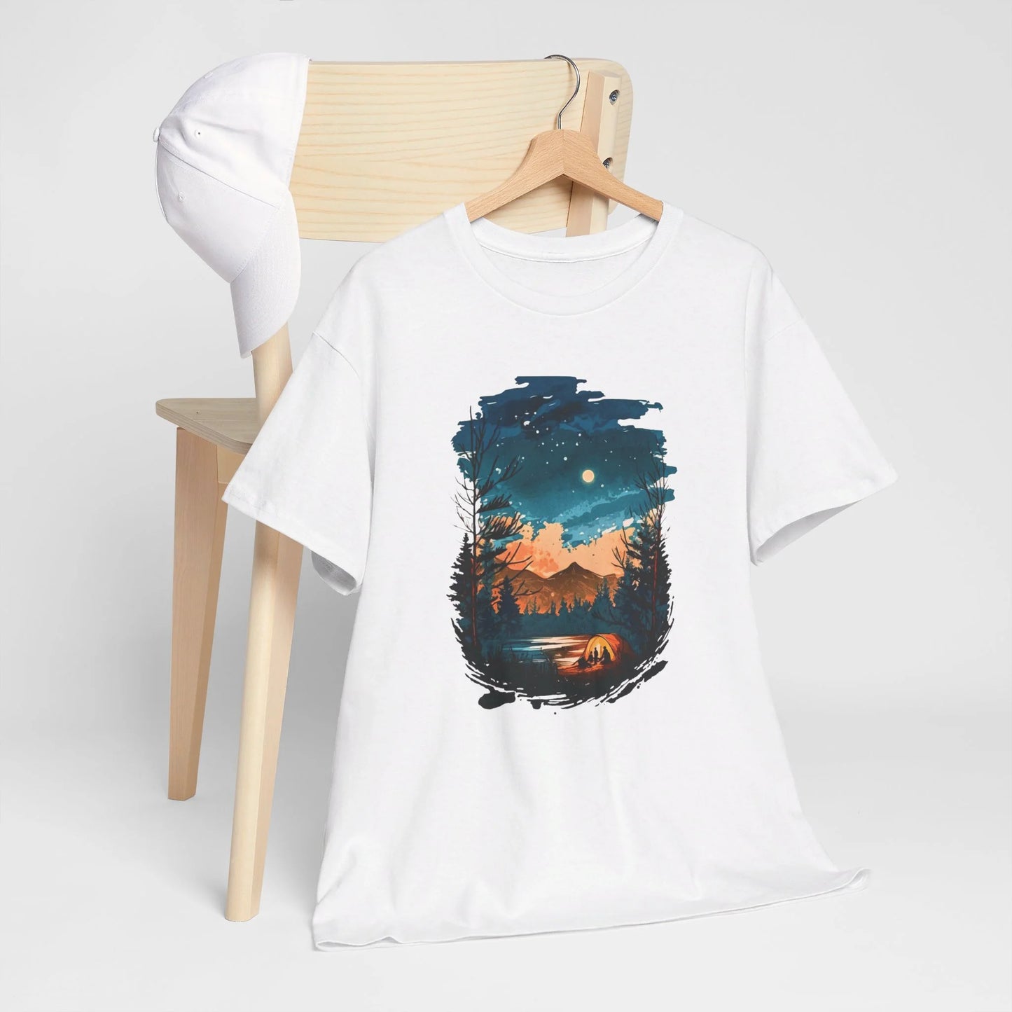 Lost in Nature's Embrace Woman Heavy Cotton T-shirt