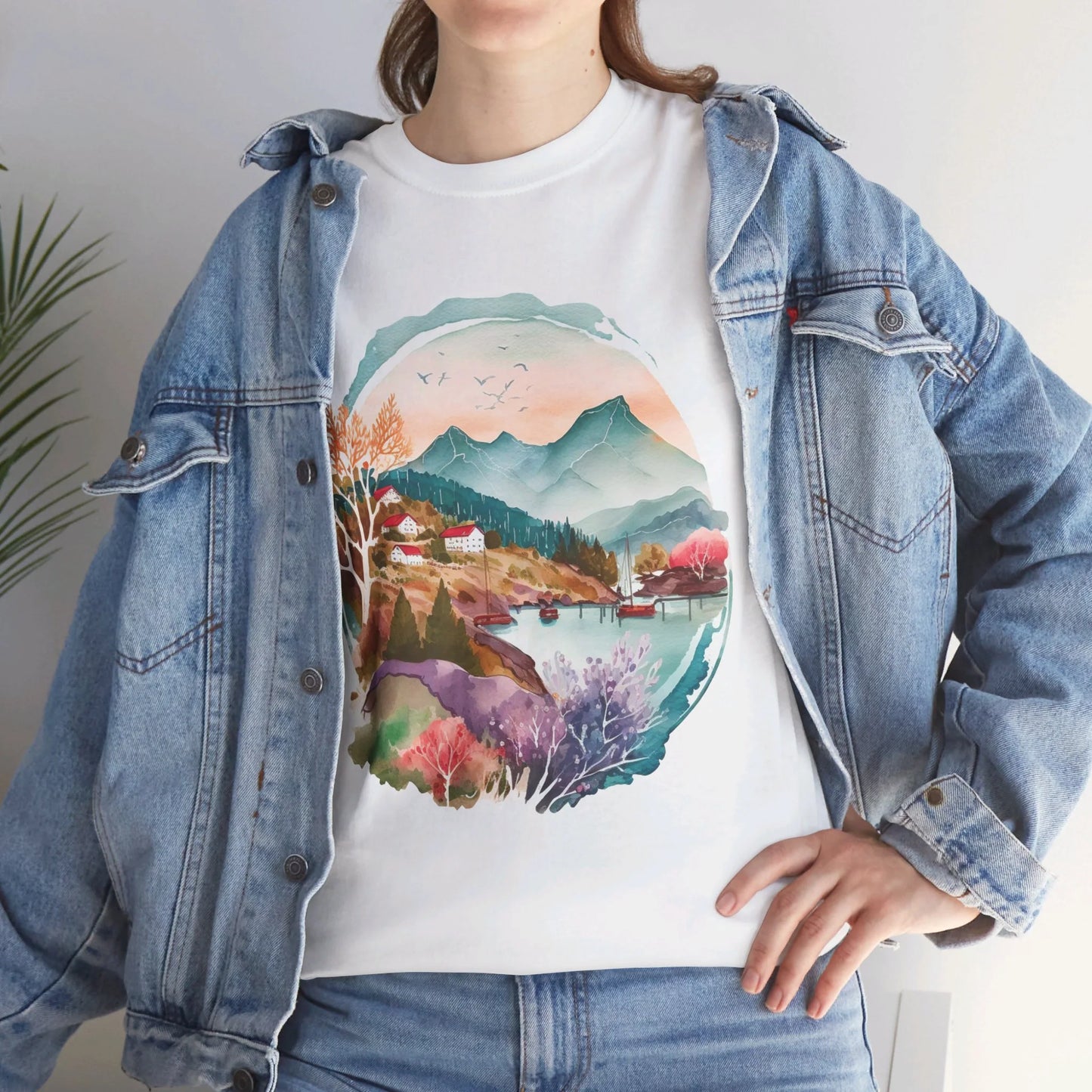 Forest Whispers Woman Heavy Cotton T-shirt