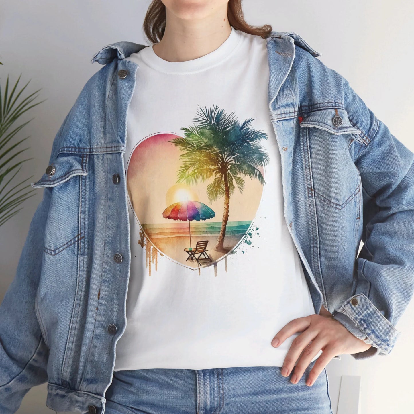 Ocean Breeze Woman Heavy Cotton T-shirt