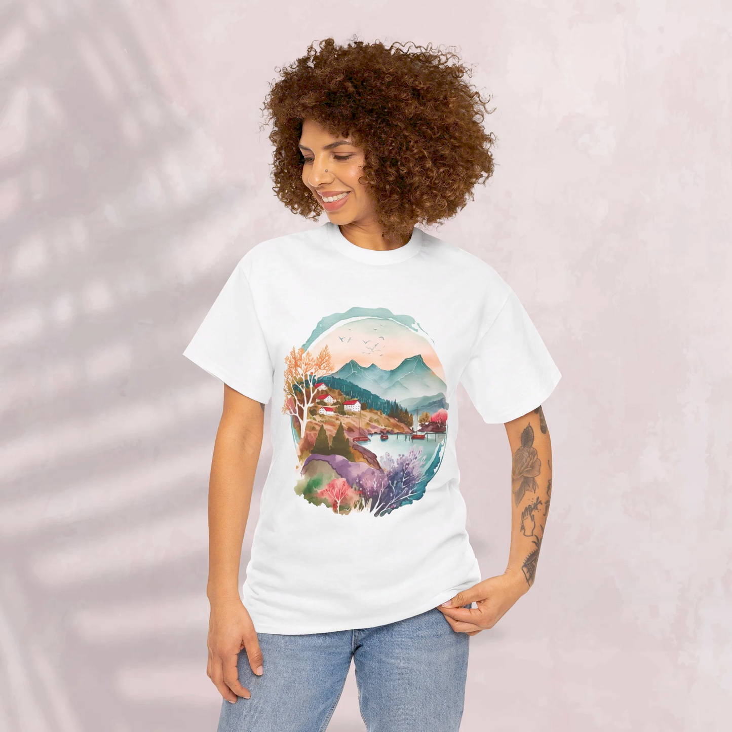 Forest Whispers Woman Heavy Cotton T-shirt