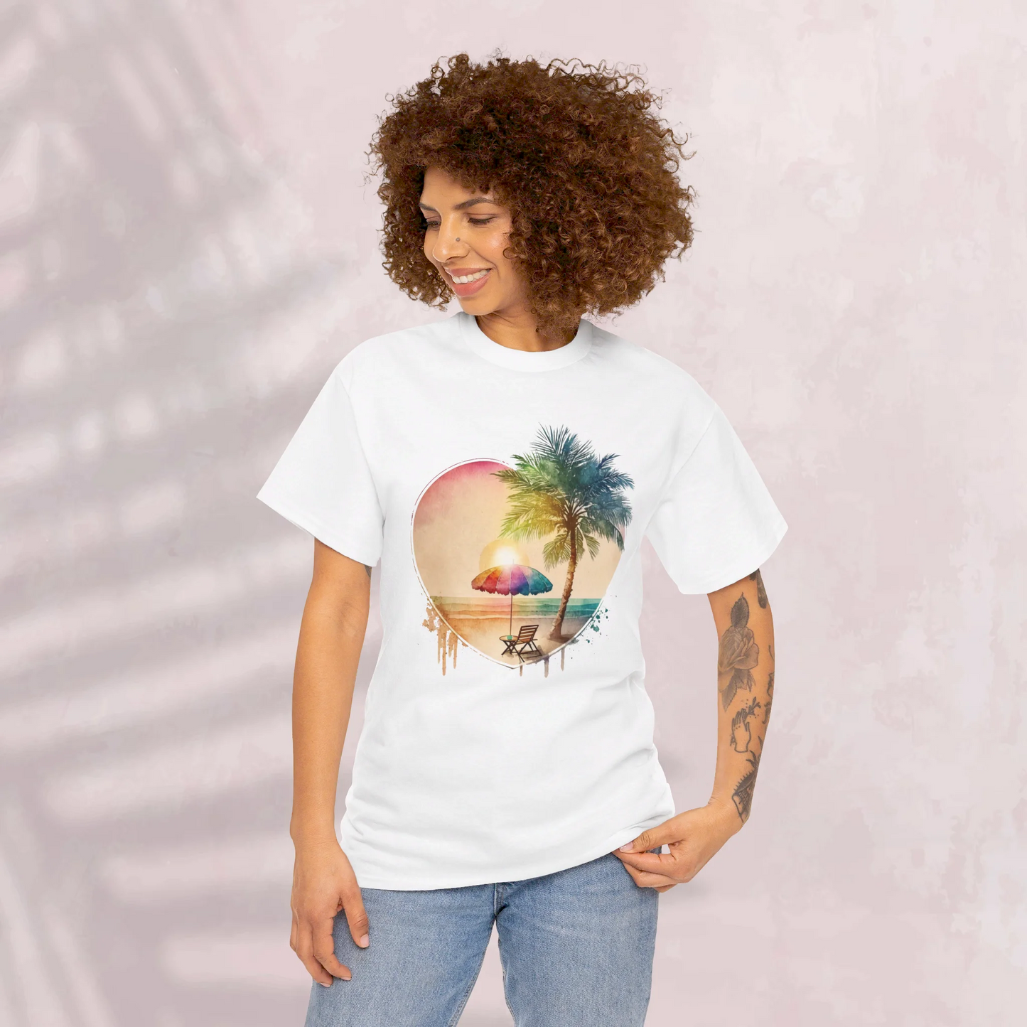 Ocean Breeze Woman Heavy Cotton T-shirt