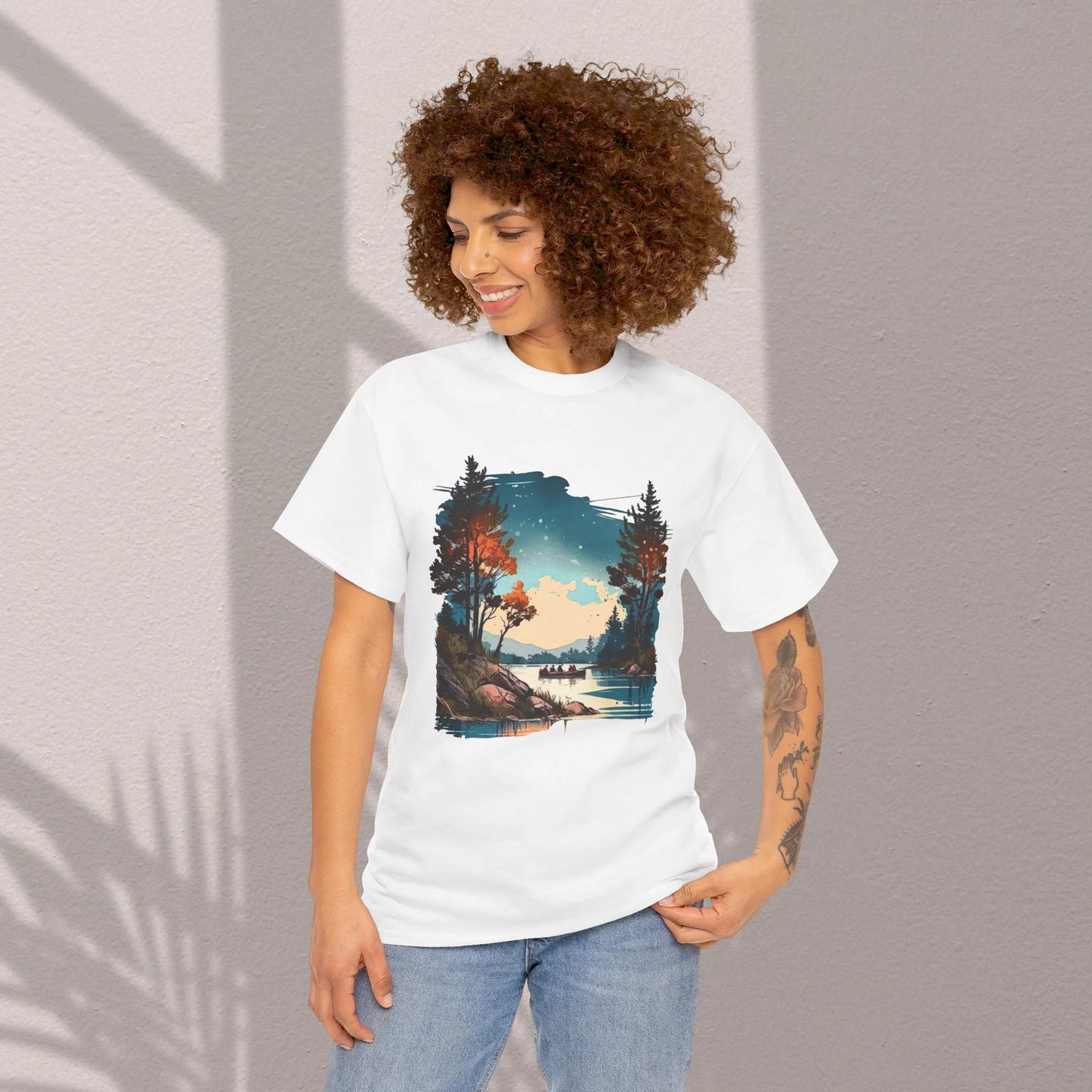 Where Adventure Begins Woman Heavy Cotton T-shirt