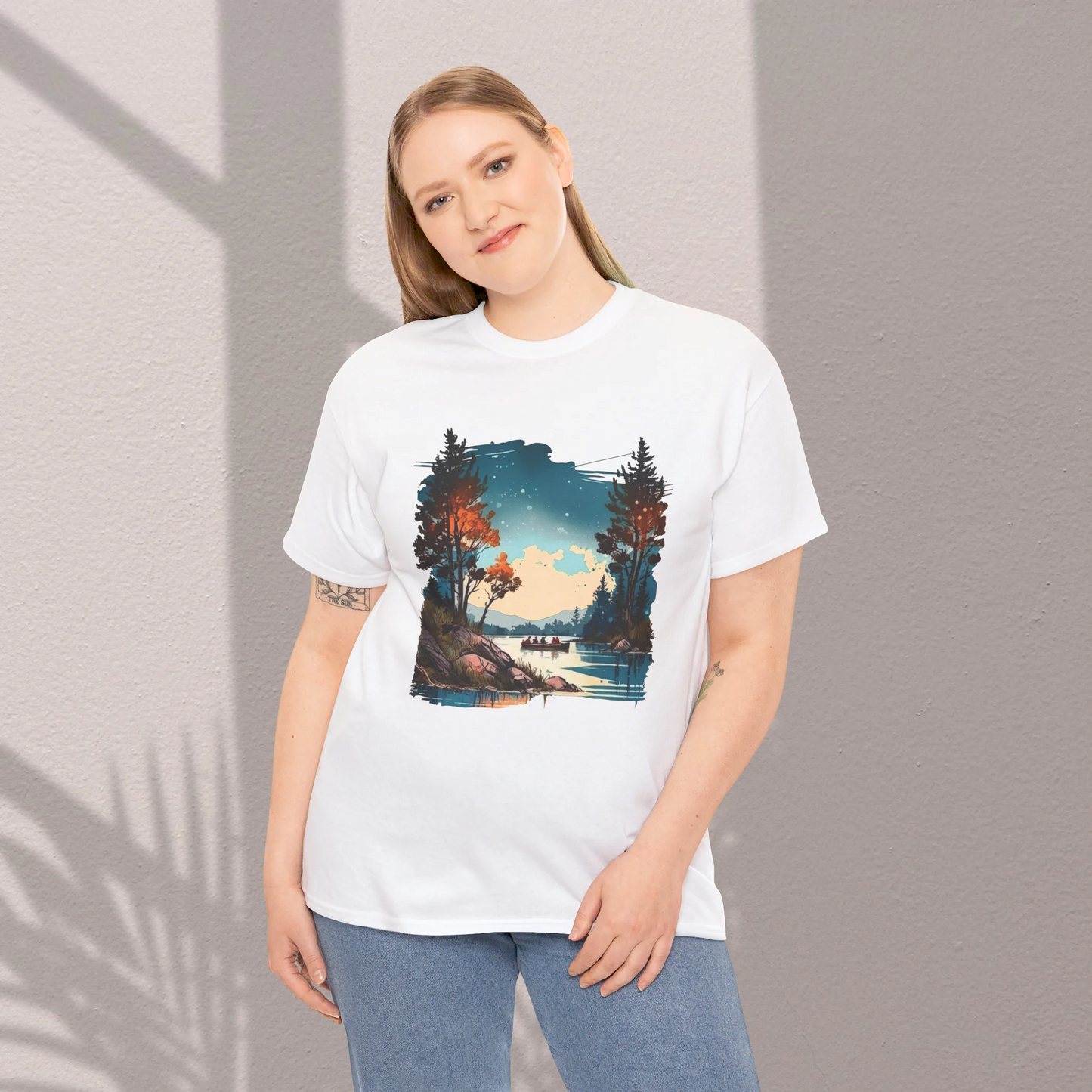 Where Adventure Begins Woman Heavy Cotton T-shirt