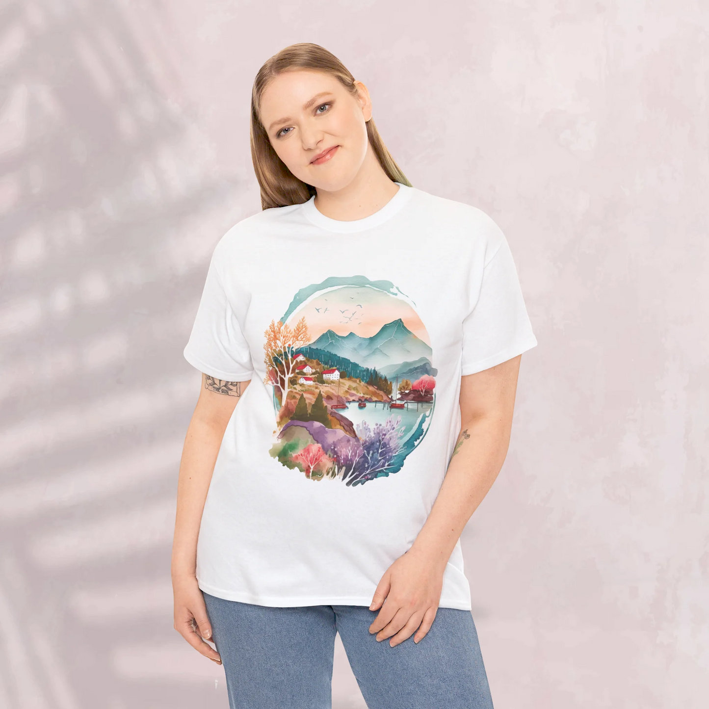 Forest Whispers Woman Heavy Cotton T-shirt