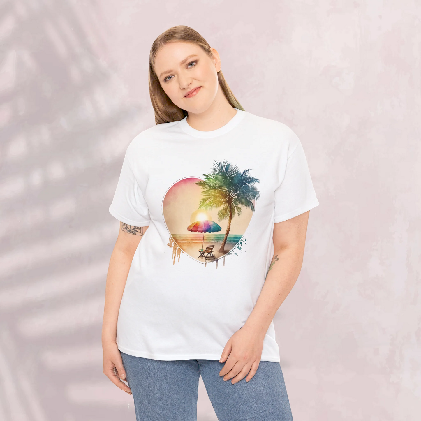 Ocean Breeze Woman Heavy Cotton T-shirt