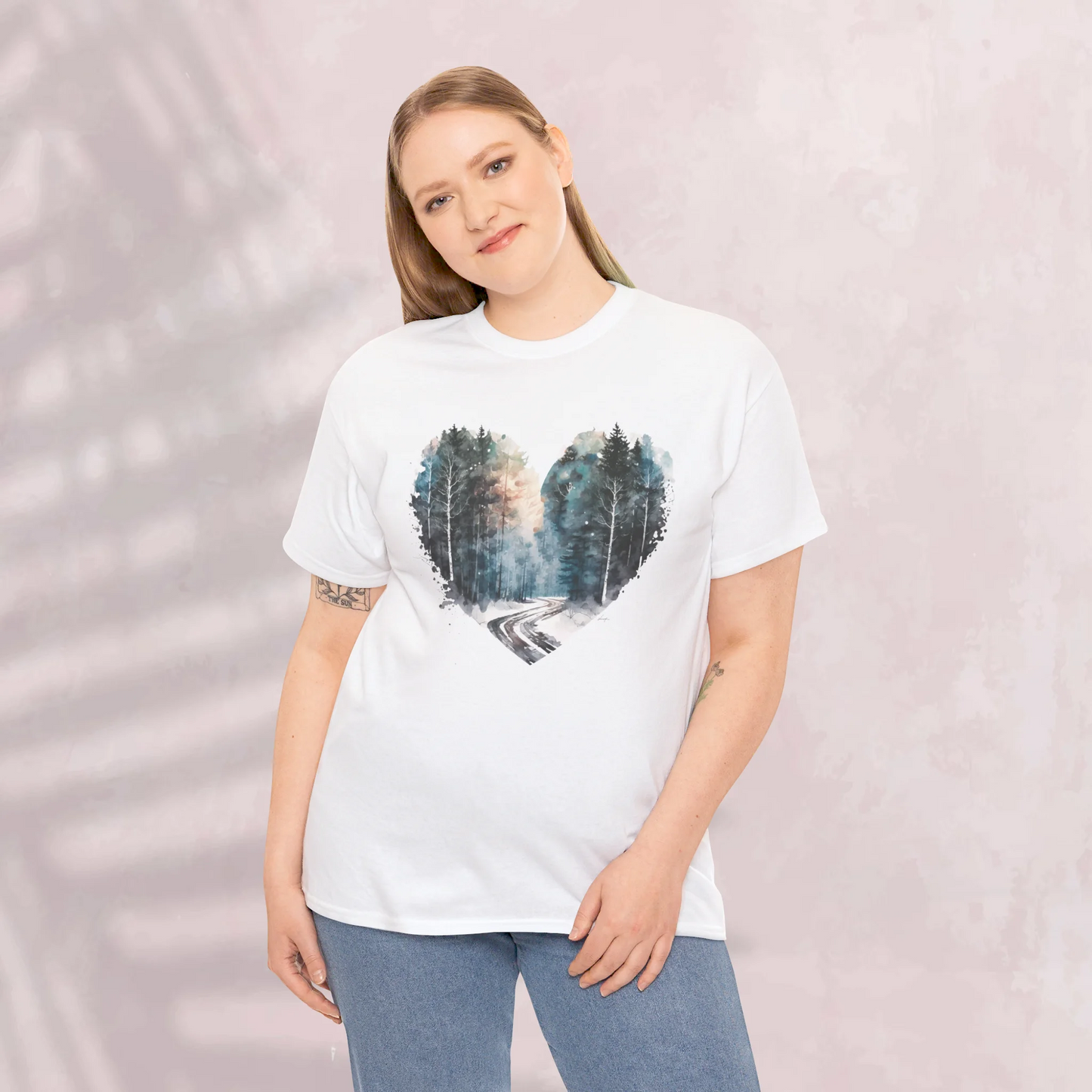 Mystic Woodland Woman Heavy Cotton T-shirt