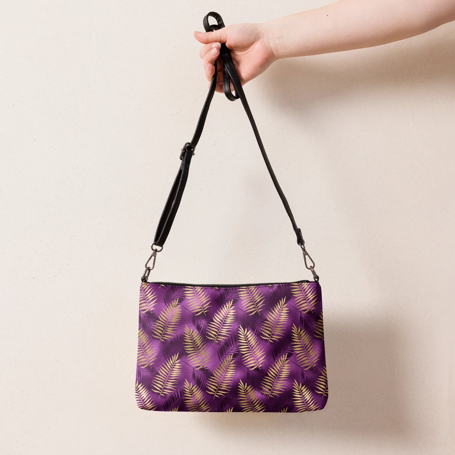 Violet & Gold Tropical Magic Crossbody Bag