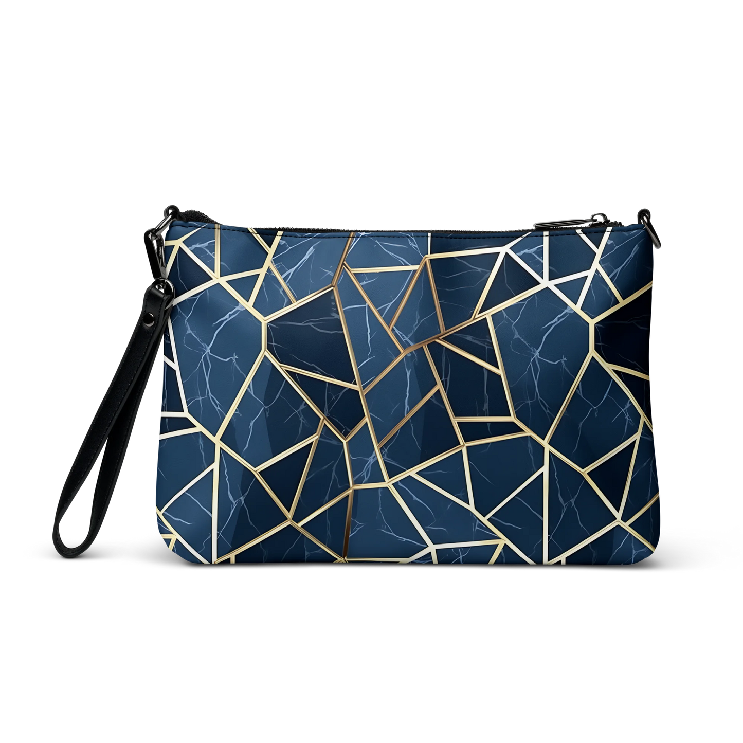 Blue Geometric Nordic Sky Crossbody Bag