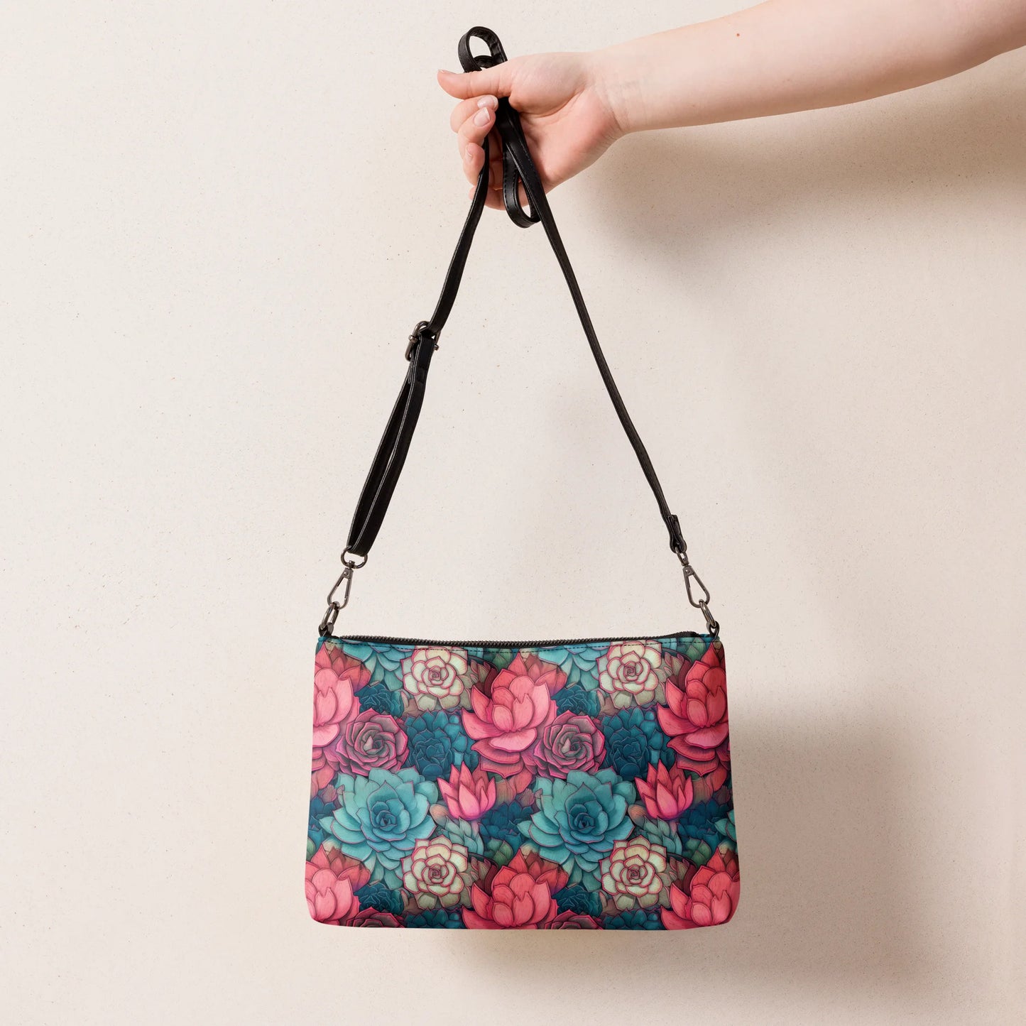 Bright Eternal Flowers Fantasy Crossbody Bag