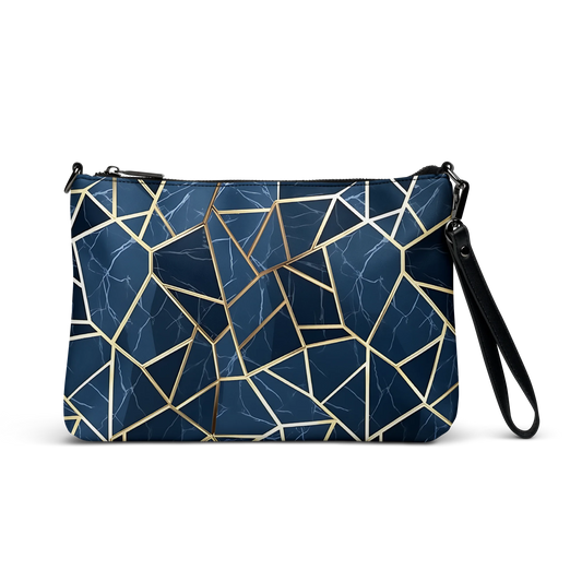 Blue Geometric Nordic Sky Crossbody Bag