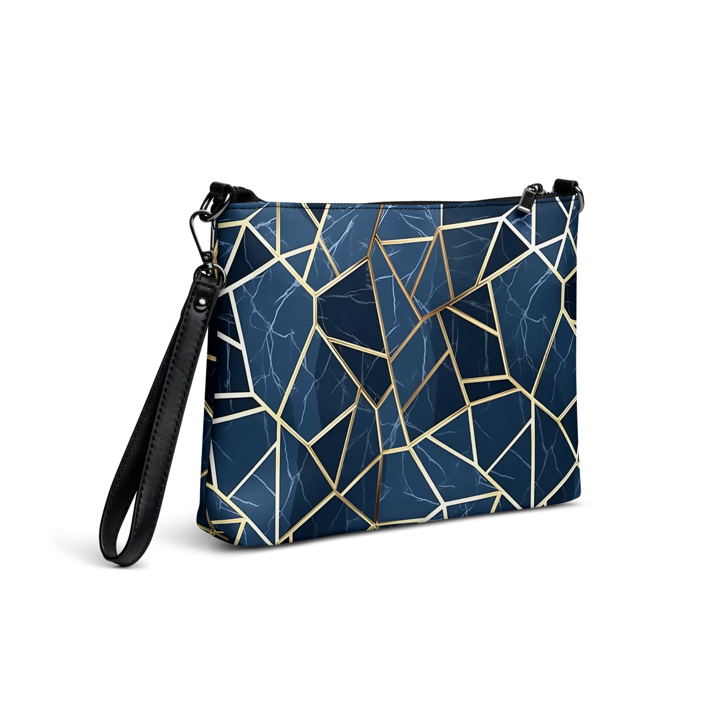 Blue Geometric Nordic Sky Crossbody Bag