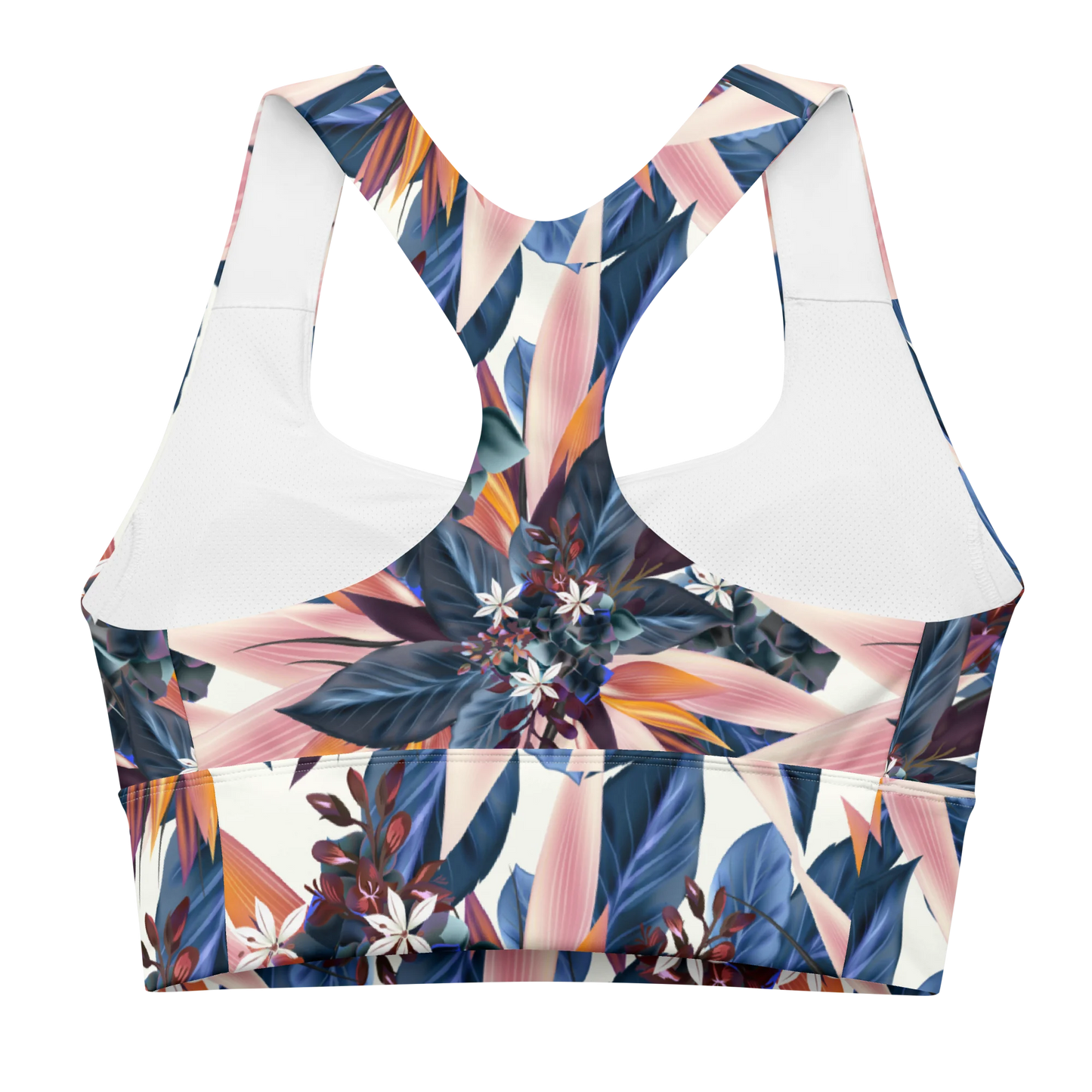 Tropical Beauty Longline Sports Bra